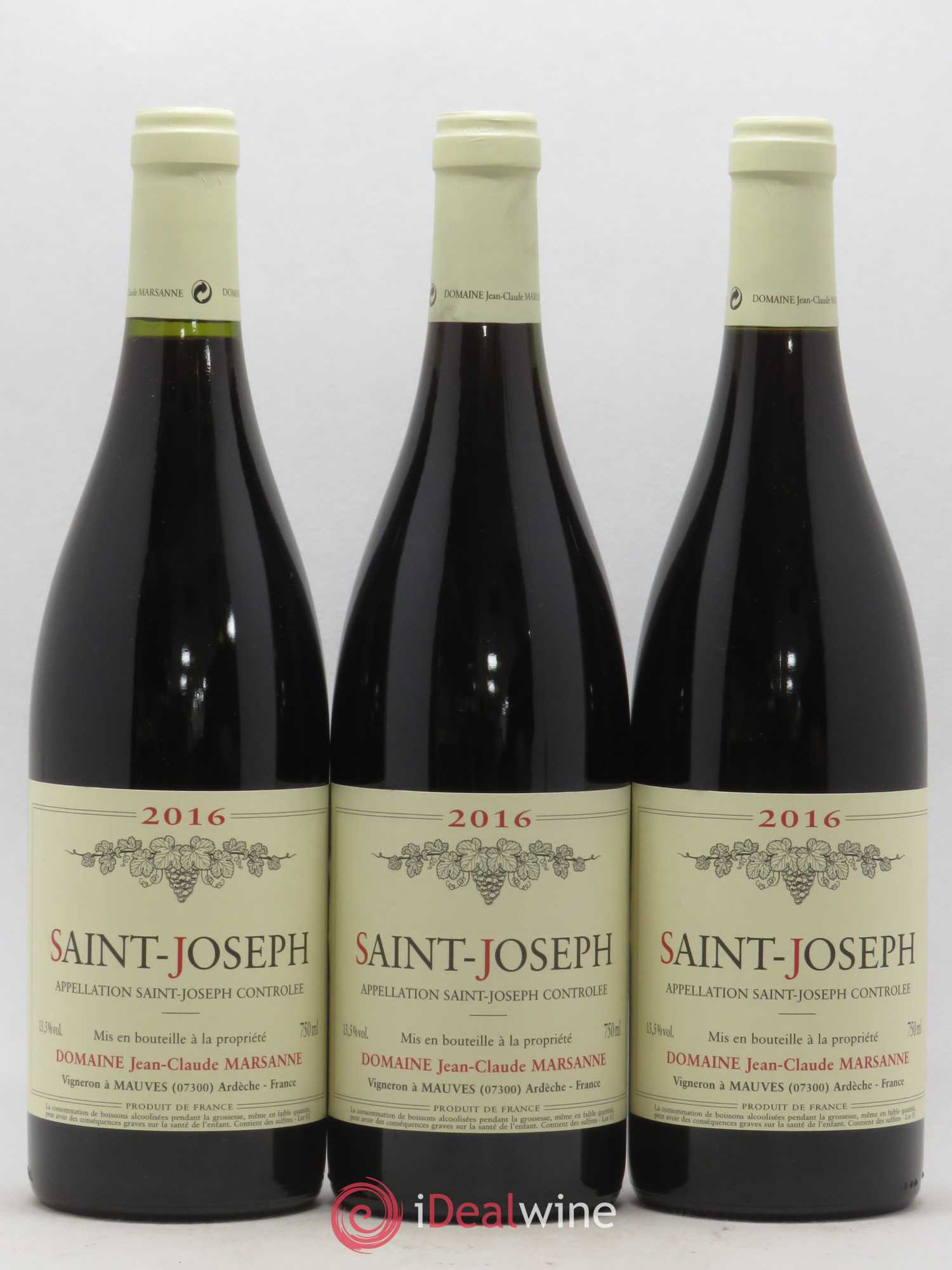 Saint-Joseph Jean-Claude Marsanne (Domaine) 2016 - Lot de 3 bouteilles - 0