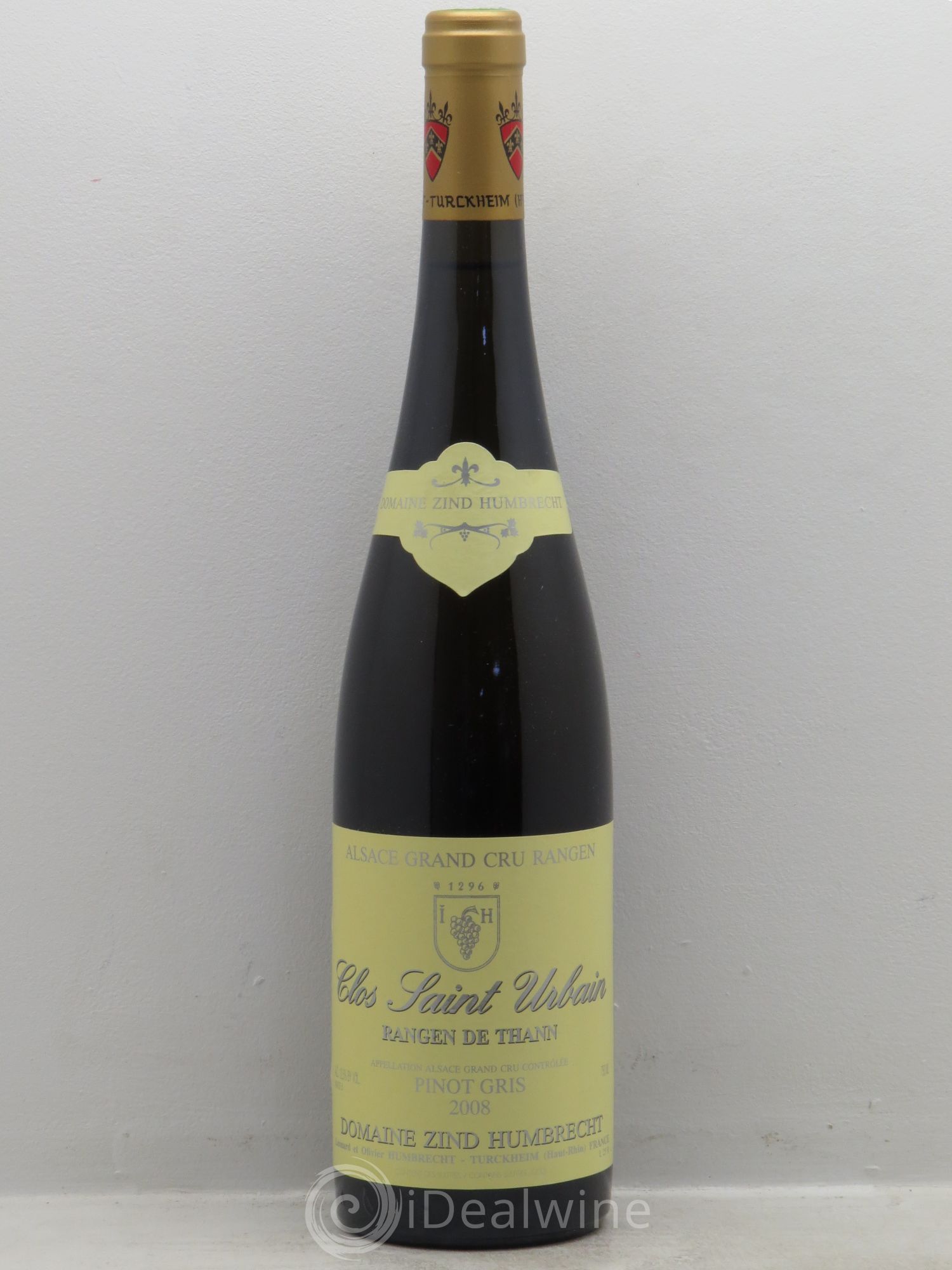 Alsace Pinot Gris Grand Cru Rangen de Thann Clos Saint-Urbain Zind-Humbrecht (Domaine) Clos St Urbain 2008 - Posten von 1 Flasche - 0