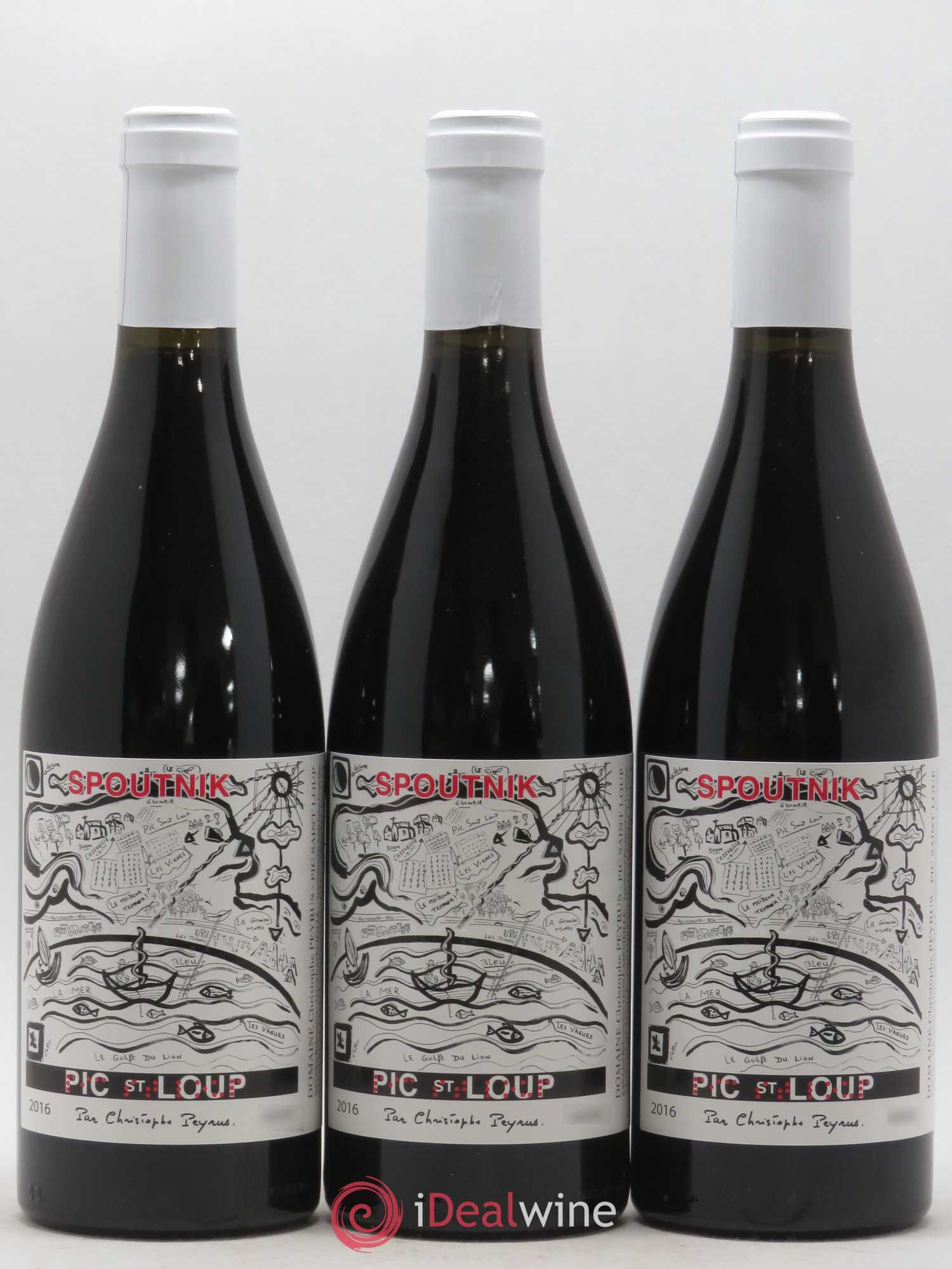 Pic Saint-Loup Clos des Reboussiers Spoutnik 2016 - Lot de 3 bouteilles - 0