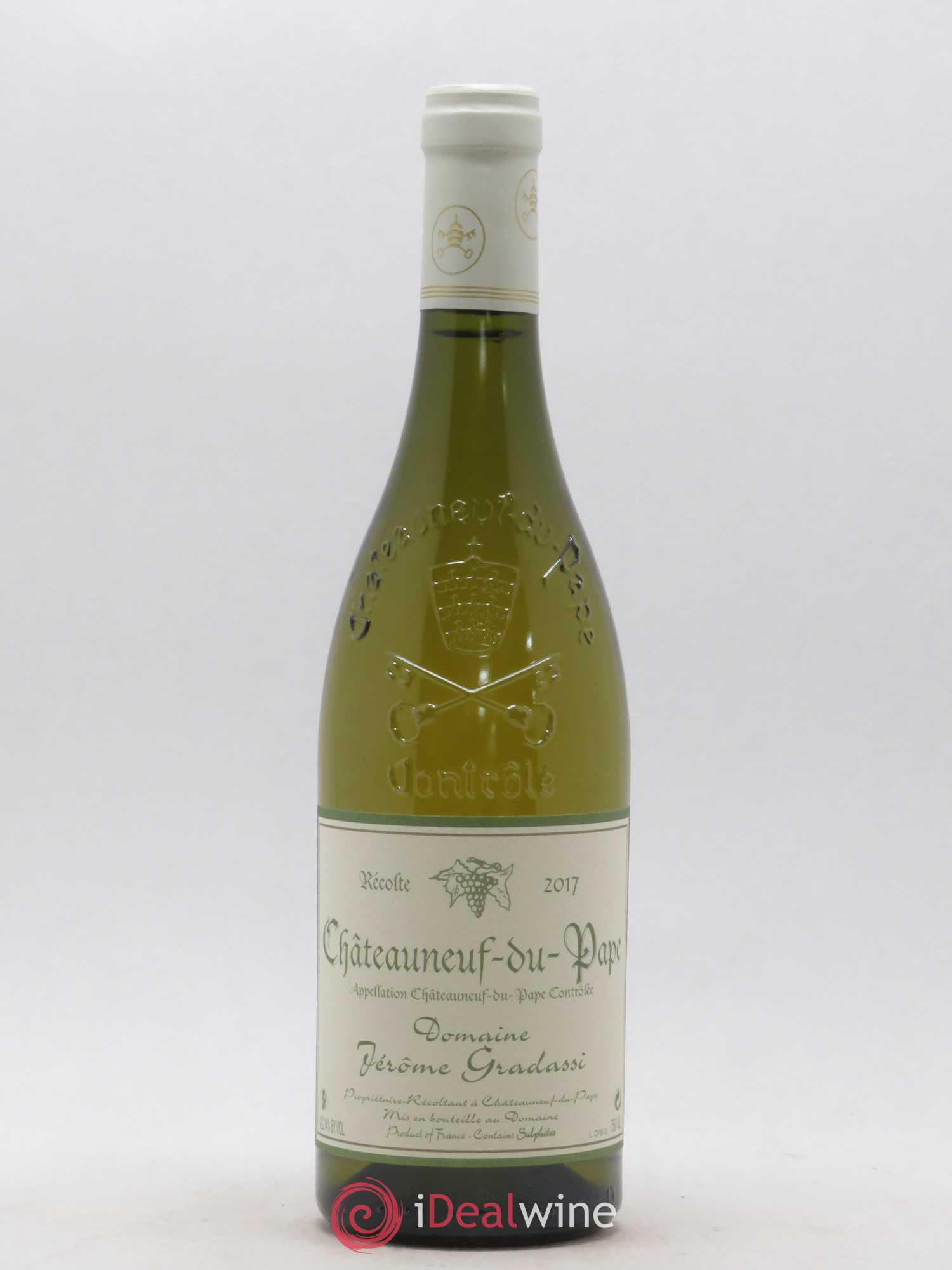 Châteauneuf-du-Pape Jerôme Gradassi (sans prix de réserve) 2017 - Posten von 1 Flasche - 0