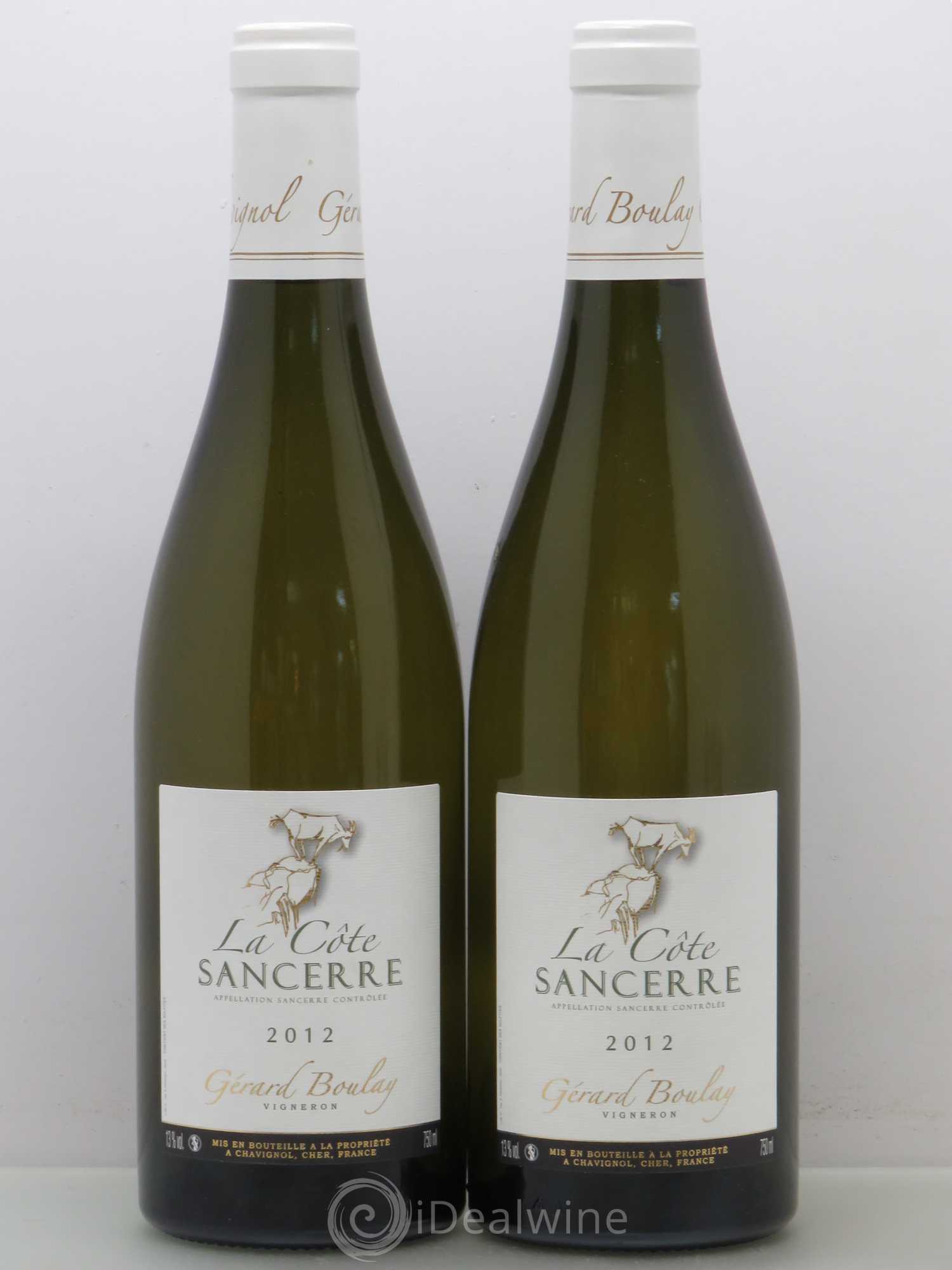 Sancerre Gérard Boulay La Côte 2012 - Posten von 2 Flaschen - 0