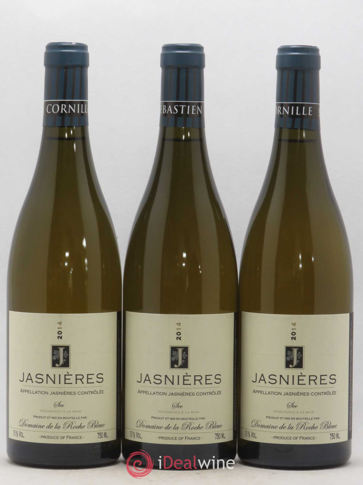 Jasnières Sec Domaine de la Roche Bleue (sans prix de réserve) 2014 - Posten von 3 Flaschen - 0