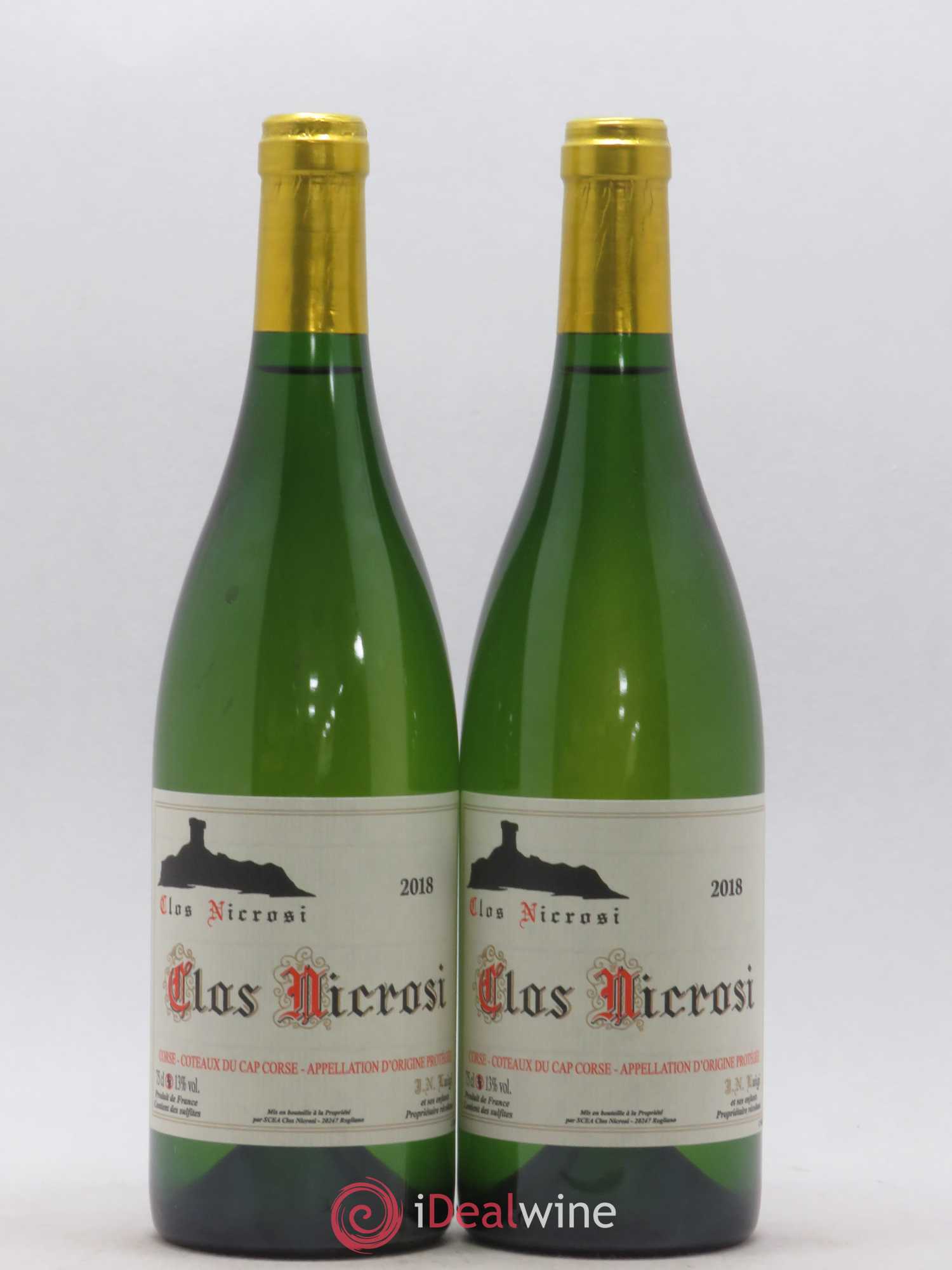 Vin de Corse Coteaux du Cap Corse Clos Nicrosi J.N Luigi 2018 - Posten von 2 Flaschen - 0