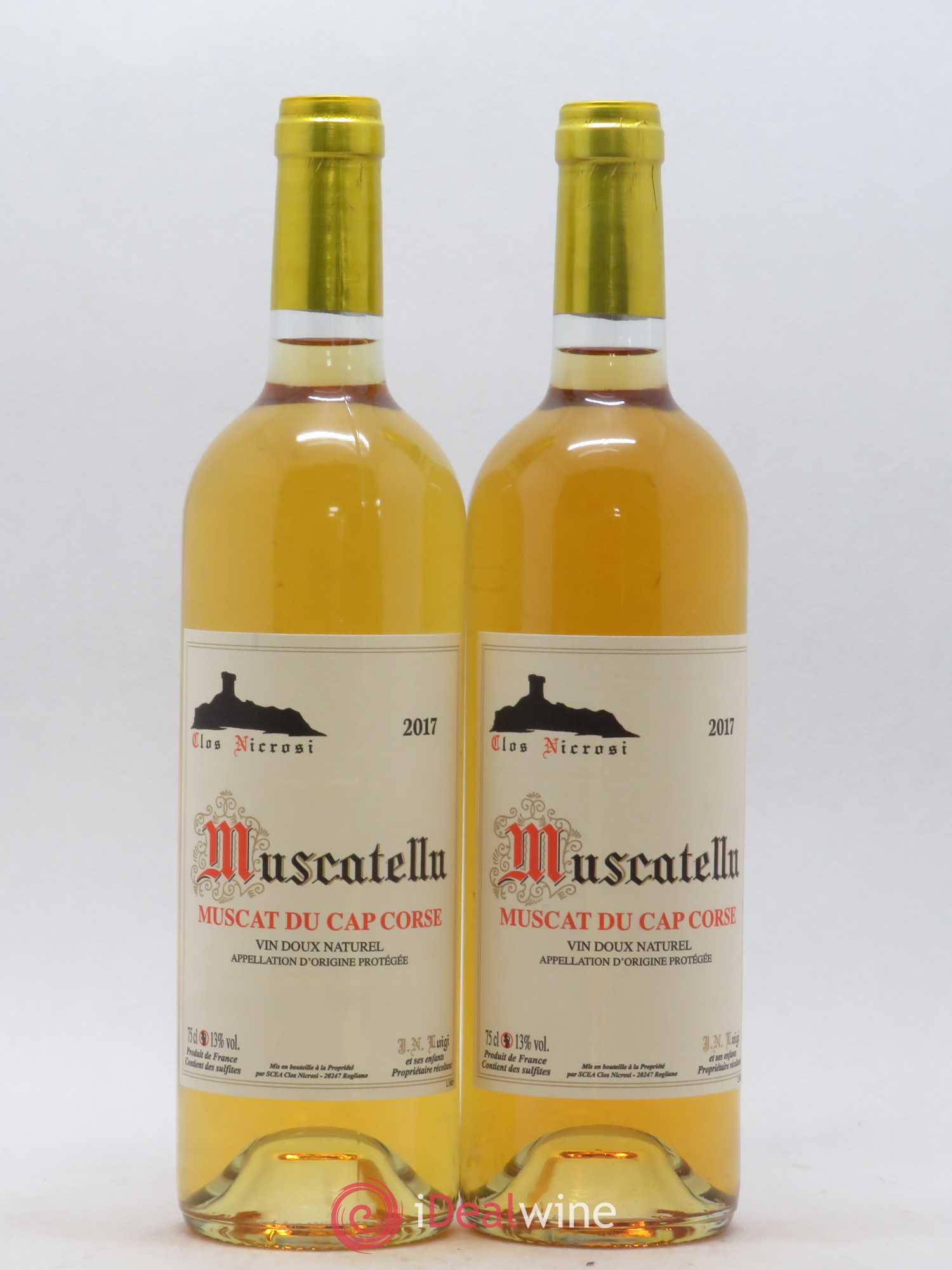 Muscat du Cap Corse Clos Nicrosi J.N Luigi 2017 - Lotto di 2 bottiglie - 0