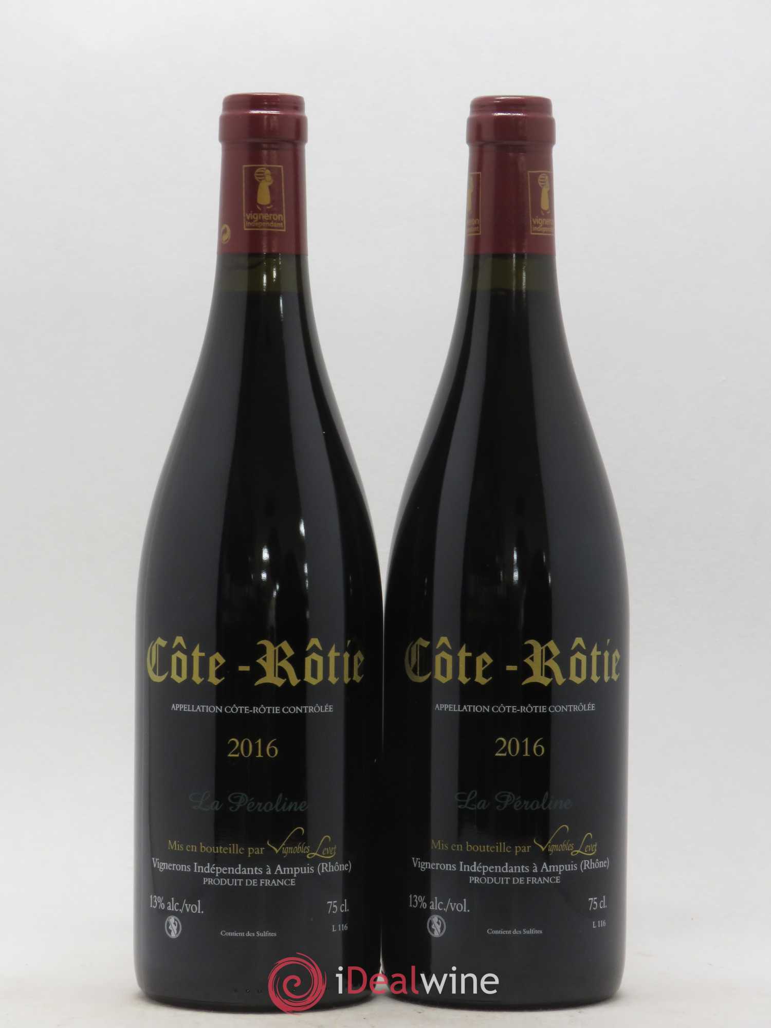 Côte-Rôtie La Péroline Vignobles Levet 2016 - Lot de 2 bouteilles - 1
