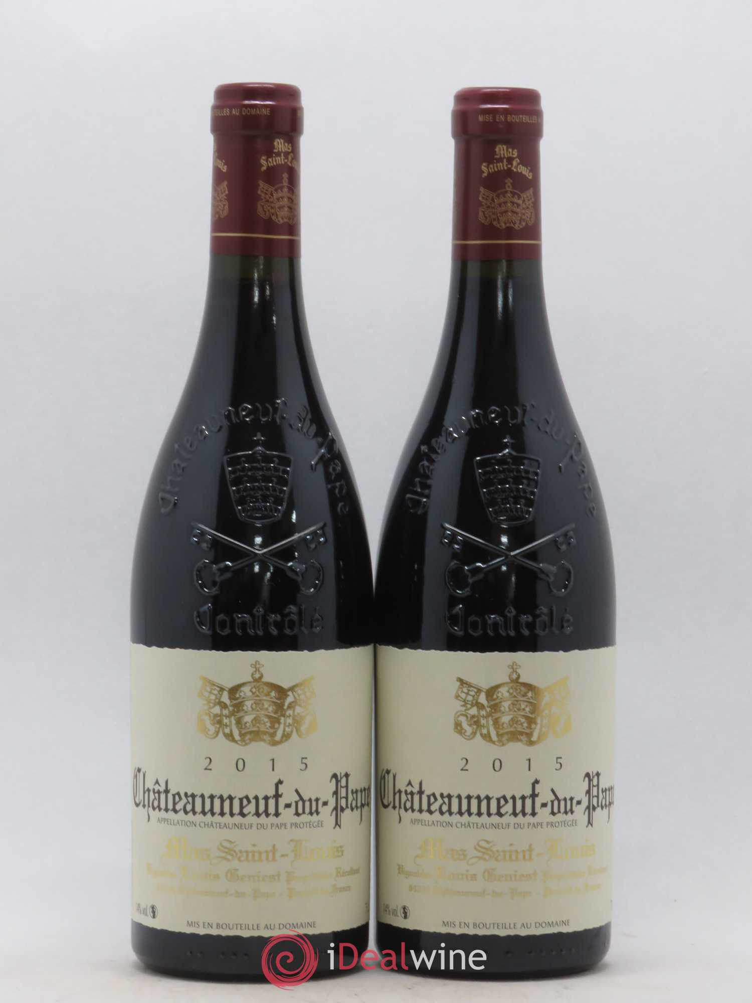 Châteauneuf-du-Pape Mas Saint Louis (sans prix de réserve) 2015 - Posten von 2 Flaschen - 0