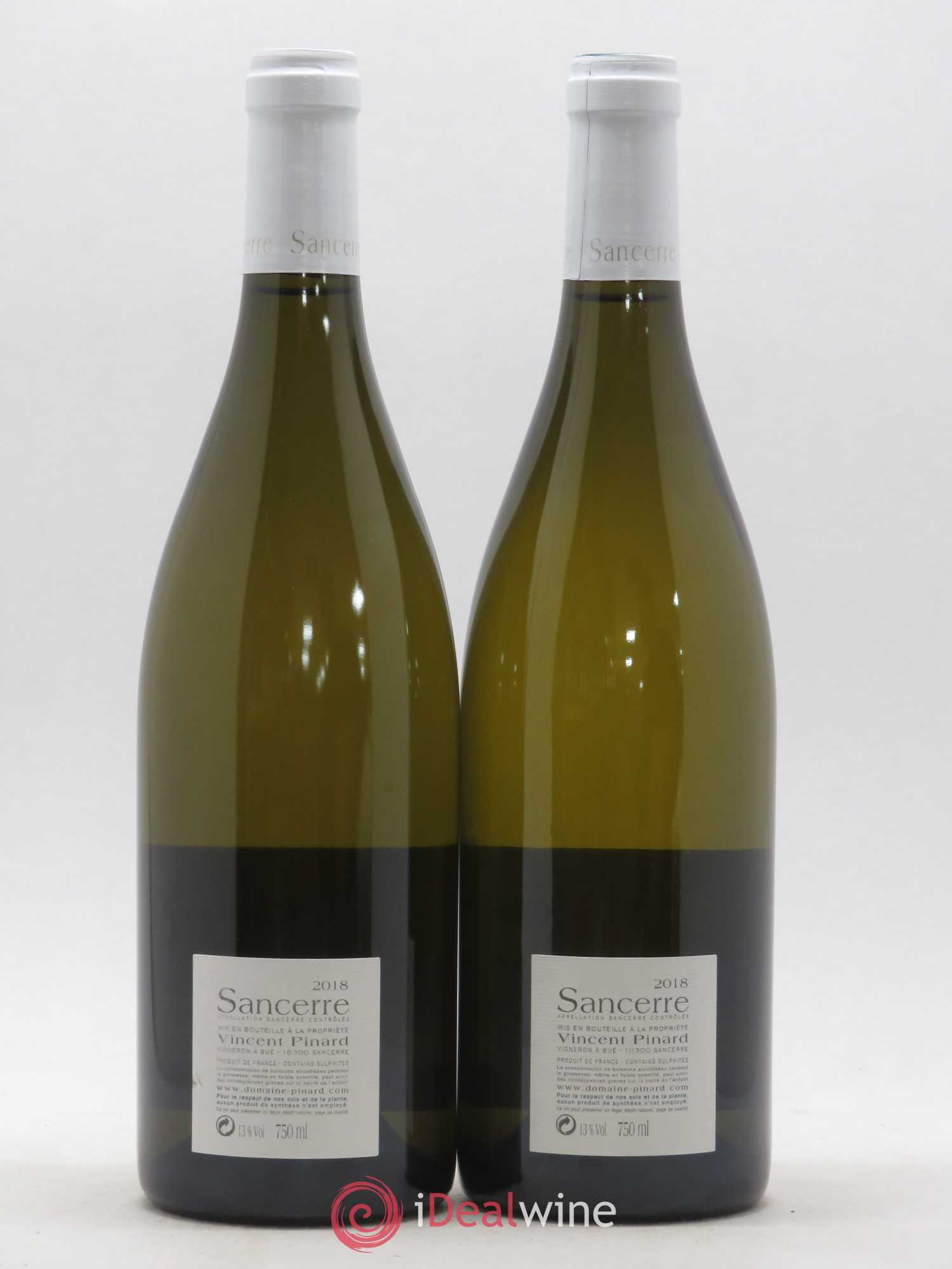 Sancerre Les Créots (anciennement Clémence) Vincent Pinard (sans prix de réserve) 2018 - Lot de 2 bouteilles - 1