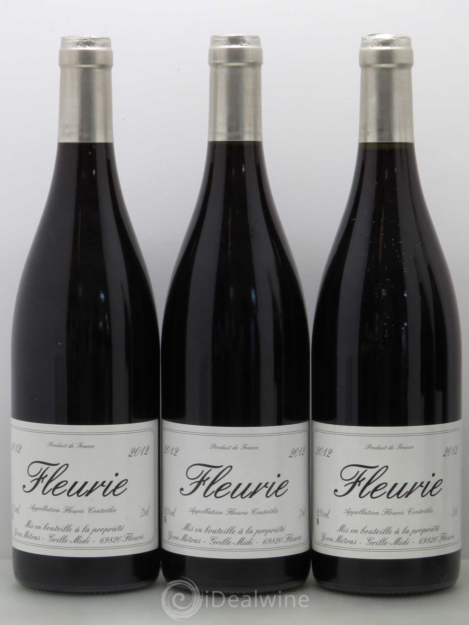 Fleurie Yvon Métras 2012 - Lot de 5 bouteilles - 1