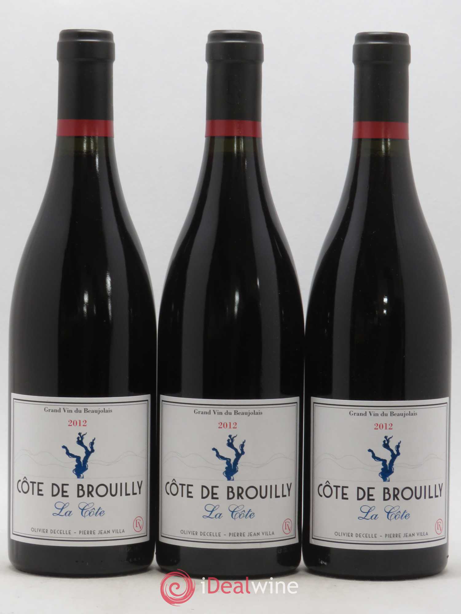 Côte de Brouilly La Côte Decelle-Villa (sans prix de réserve) 2012 - Posten von 3 Flaschen - 0