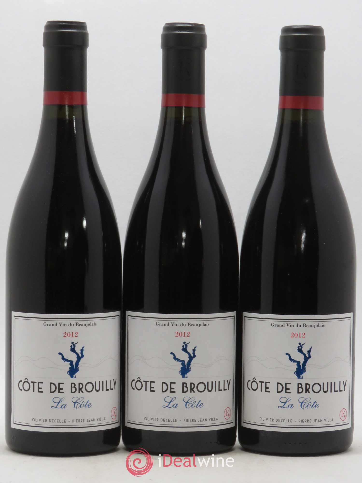 Côte de Brouilly La Côte Decelle-Villa (sans prix de réserve) 2012 - Posten von 3 Flaschen - 0