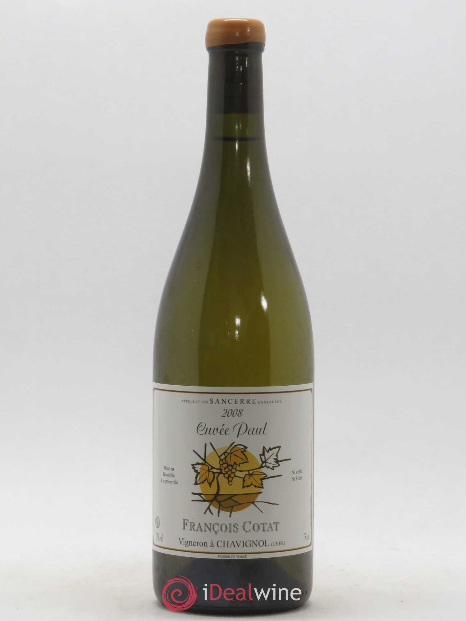 Sancerre Cuvée Paul François Cotat 2008 - Lot de 1 bouteille - 0