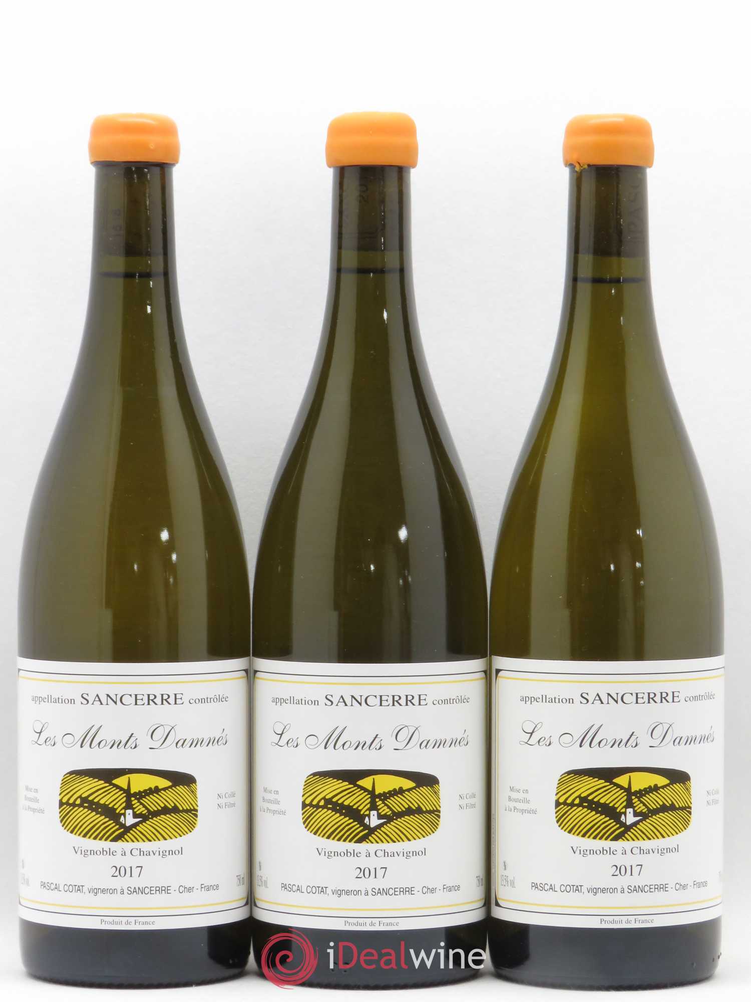 Sancerre Les Monts Damnés Pascal Cotat 2017 - Lot de 3 bouteilles - 0