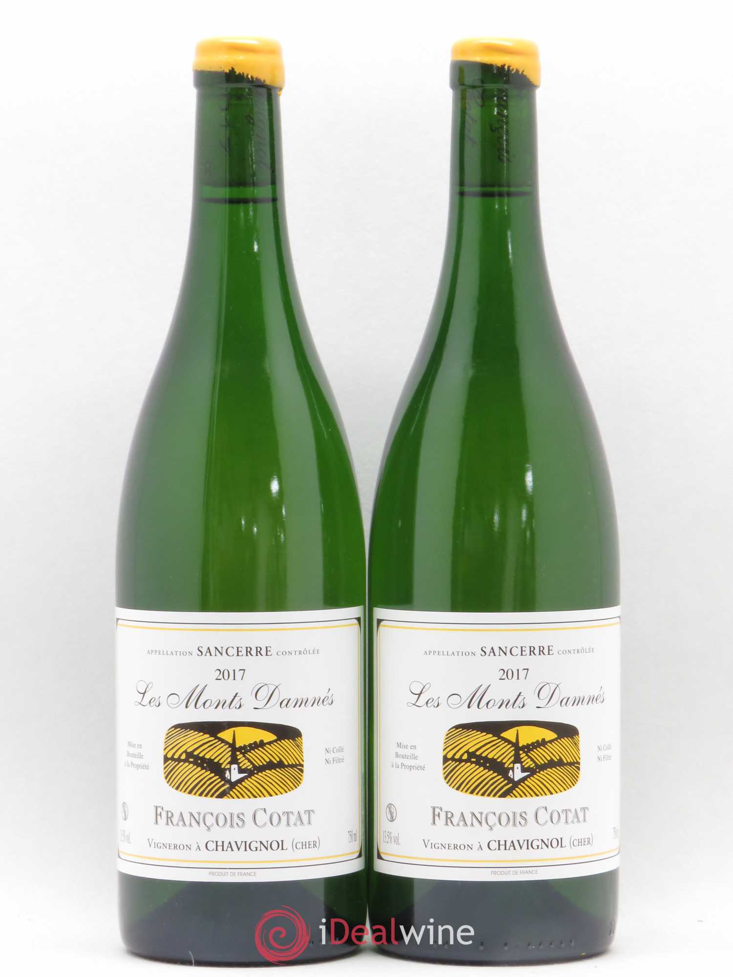 Sancerre Les Monts Damnés François Cotat (sans prix de réserve) 2017 - Lot de 2 bouteilles - 0