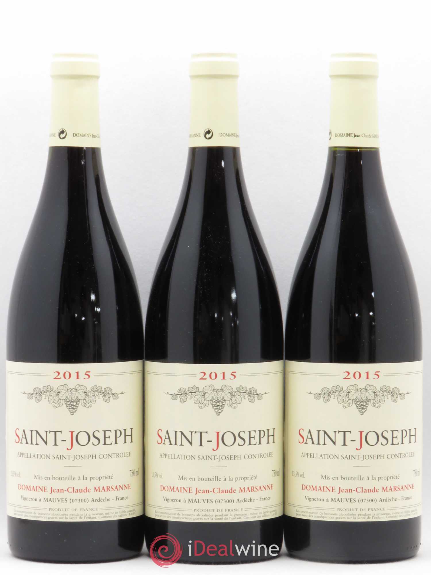 Saint-Joseph Jean-Claude Marsanne (Domaine) 2015 - Lot de 3 bouteilles - 0