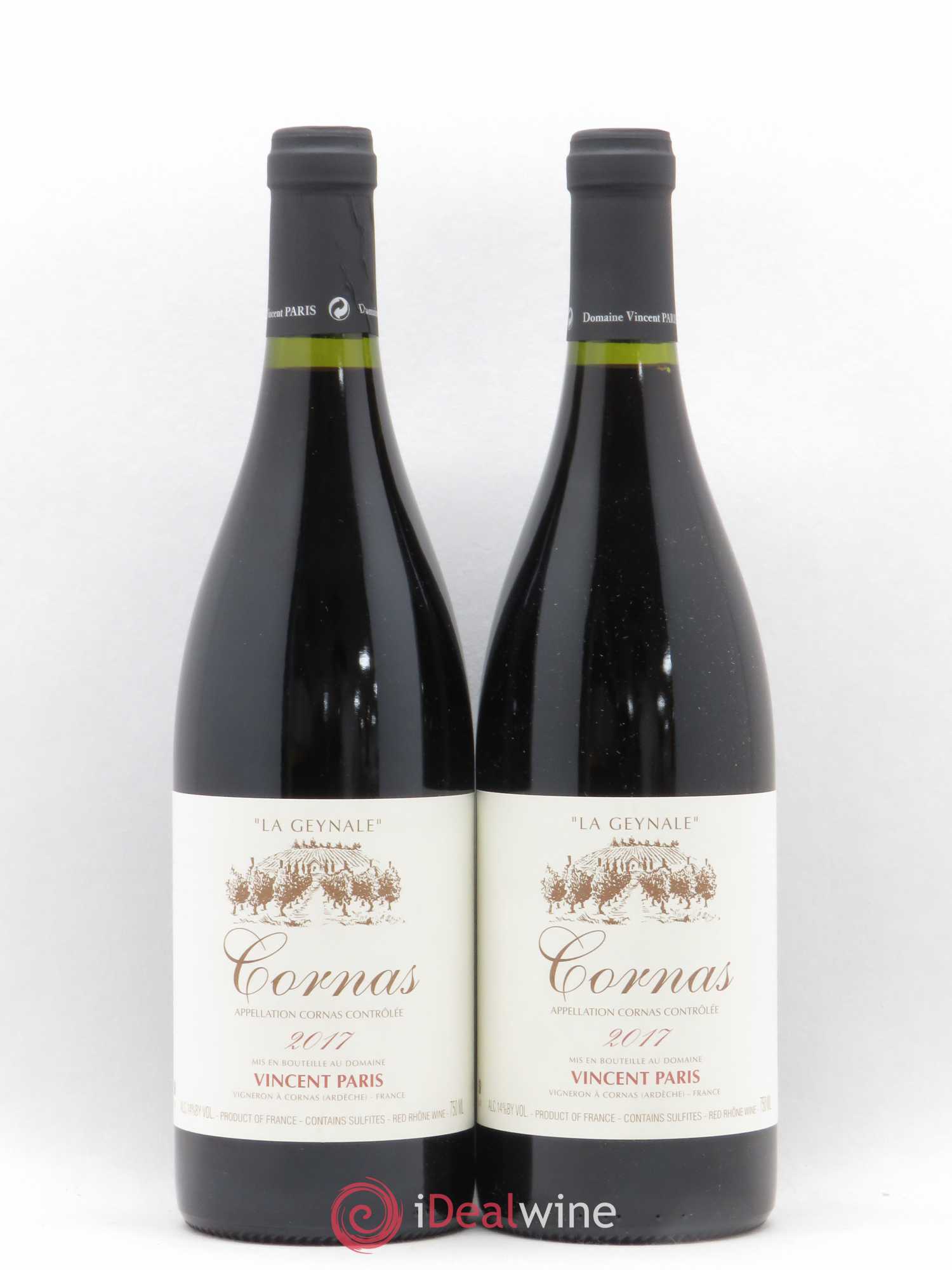 Cornas La Geynale Vincent Paris 2017 - Lot de 2 bouteilles - 0