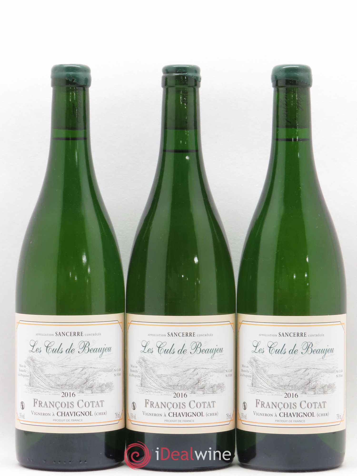 Sancerre Les Culs de Beaujeu François Cotat 2016 - Lot de 3 bouteilles - 0