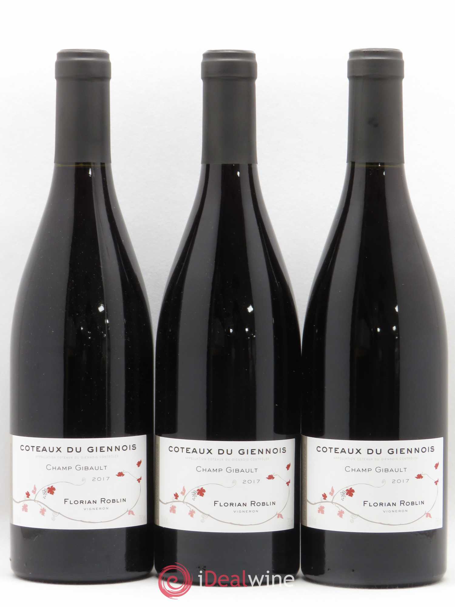 Val de Loire Coteaux du Giennois Champ Gibault Florian Roblin (sans prix de réserve) 2017 - Posten von 3 Flaschen - 0