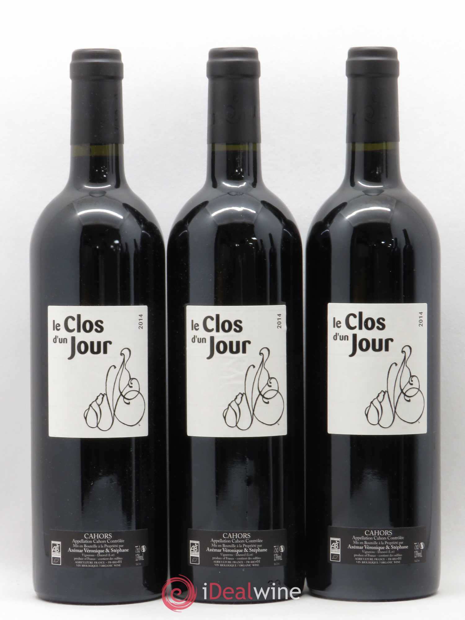 Cahors Le Clos d'Un Jour (sans prix de réserve) 2014 - Posten von 6 Flaschen - 1