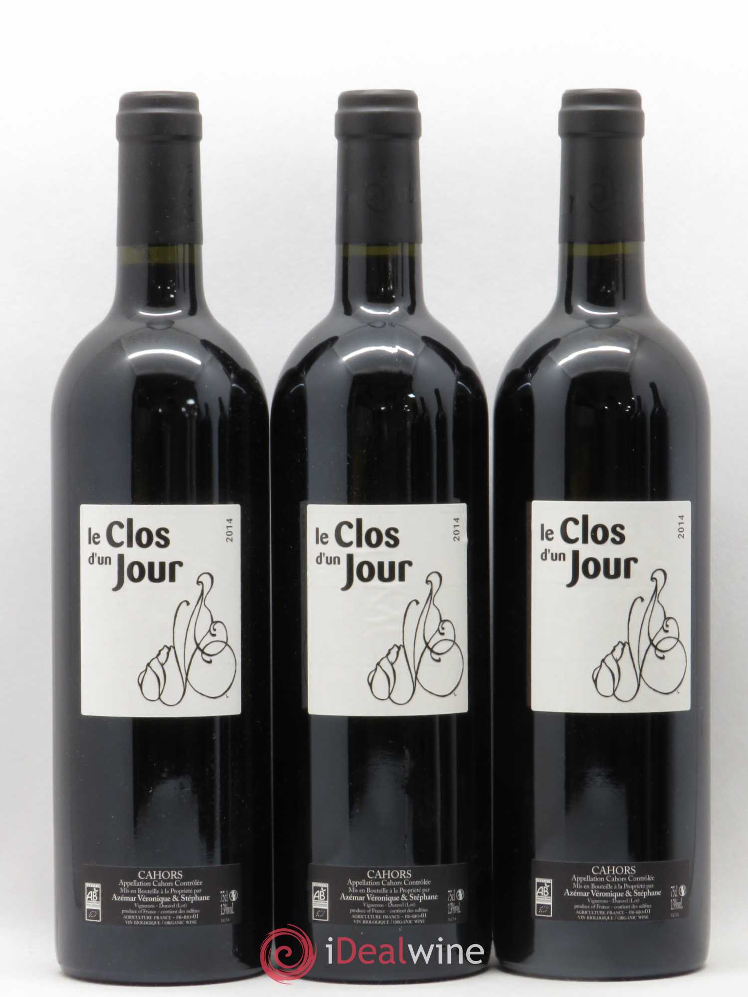 Cahors Le Clos d'Un Jour (sans prix de réserve) 2014 - Posten von 6 Flaschen - 2