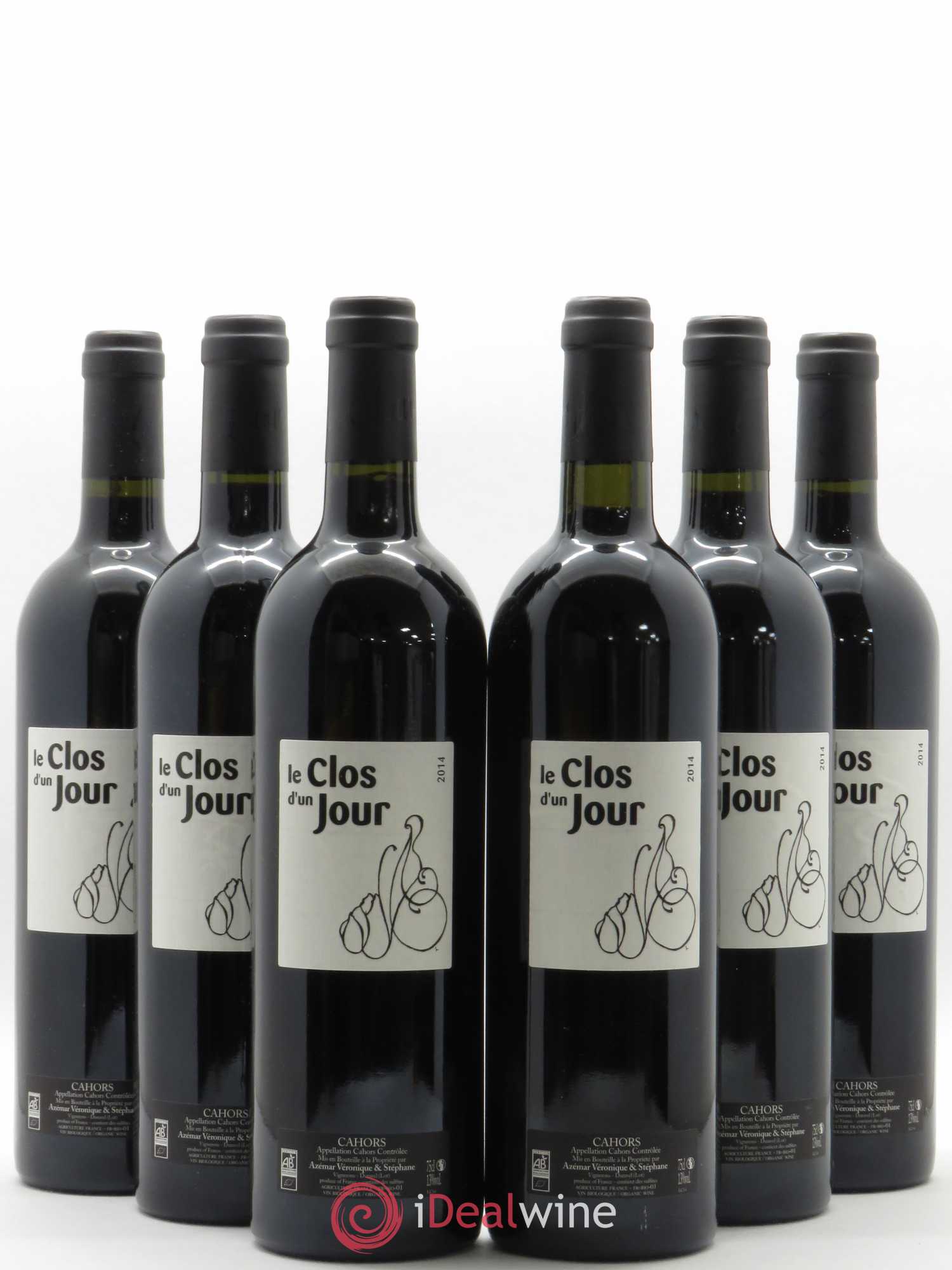 Cahors Le Clos d'Un Jour (sans prix de réserve) 2014 - Posten von 6 Flaschen - 0