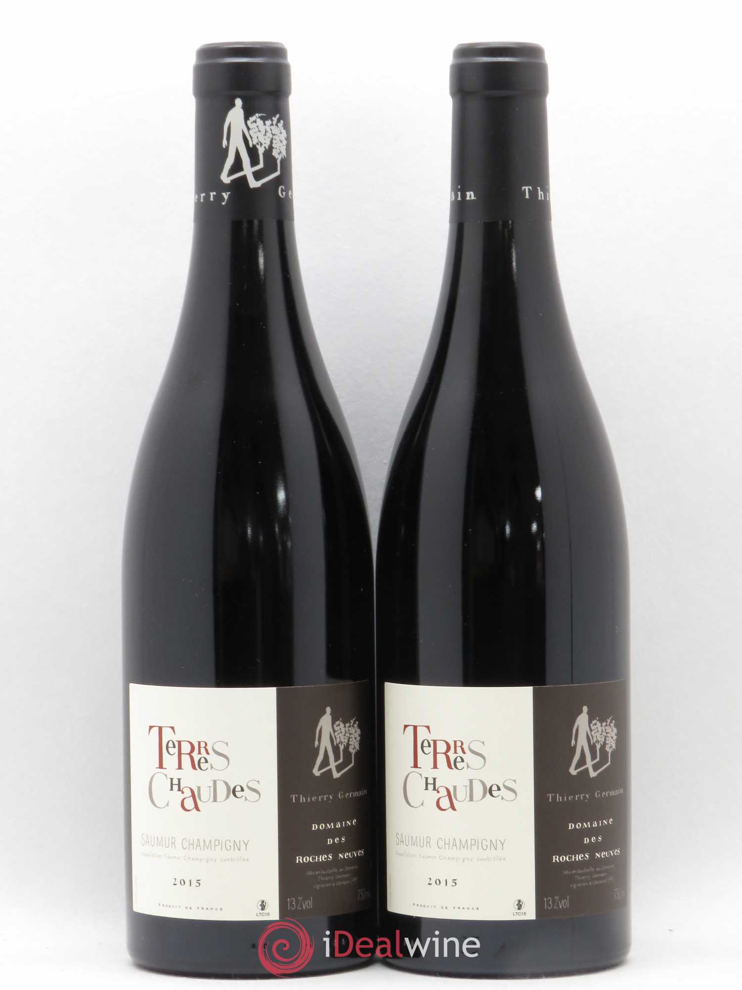 Saumur-Champigny Terres Chaudes Domaine des Roches Neuves - Thierry Germain 2015 - Lot de 2 bouteilles - 0