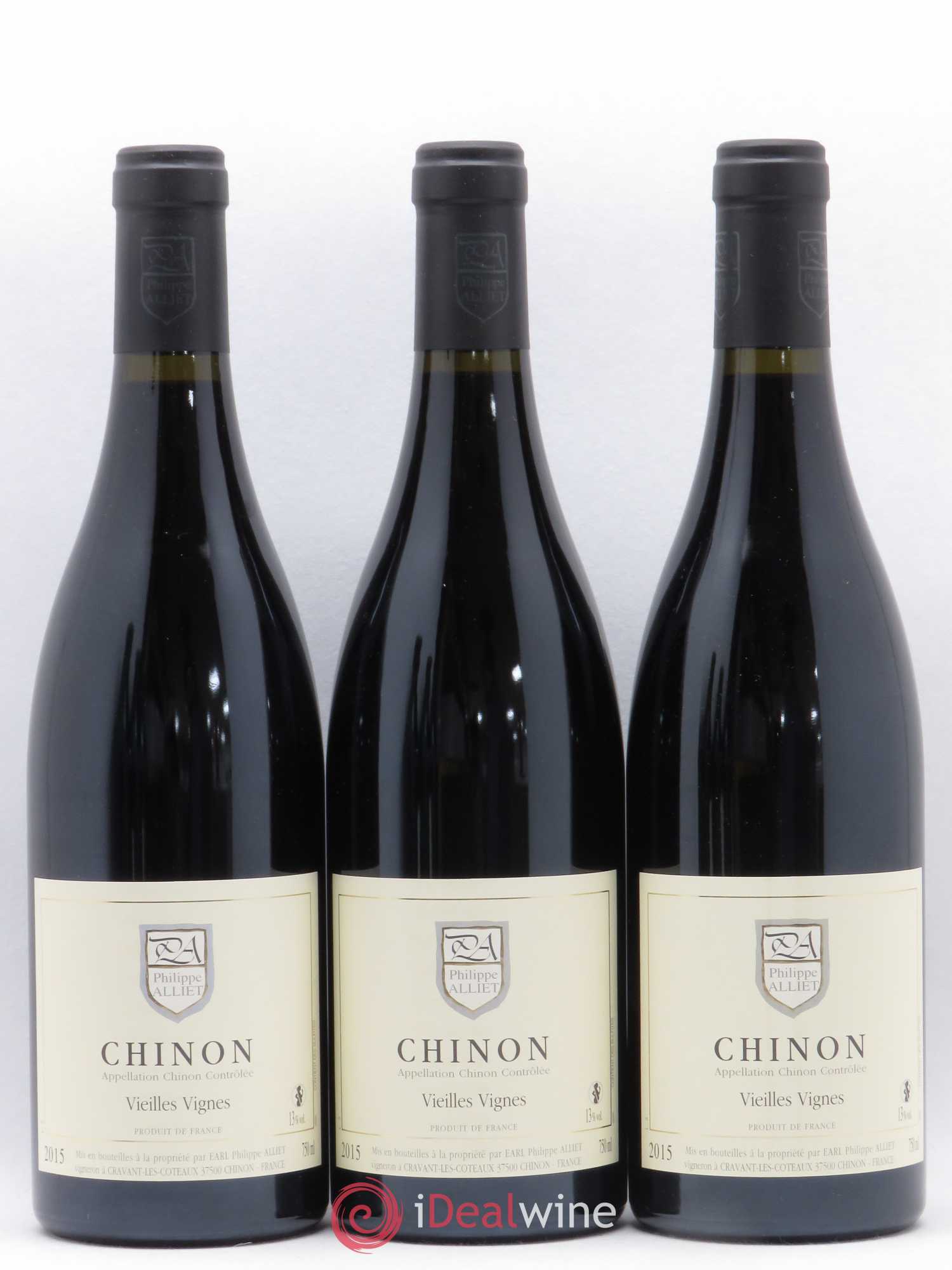 Chinon Vieilles Vignes Philippe Alliet  (sans prix de réserve) 2015 - Lot de 6 bouteilles - 1