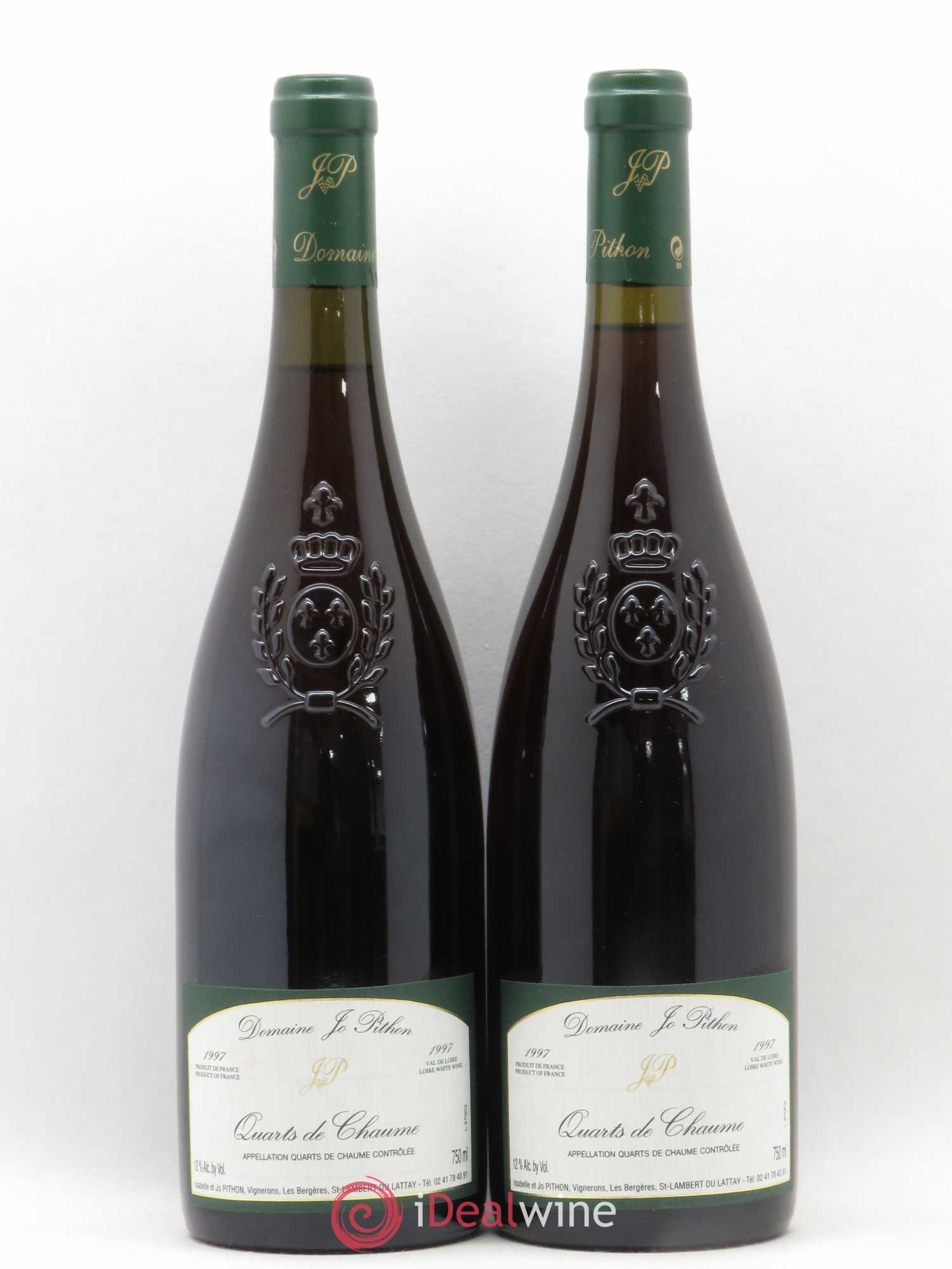 Quarts de Chaume Domaine Jo Pithon 1997 - Lotto di 2 bottiglie - 0