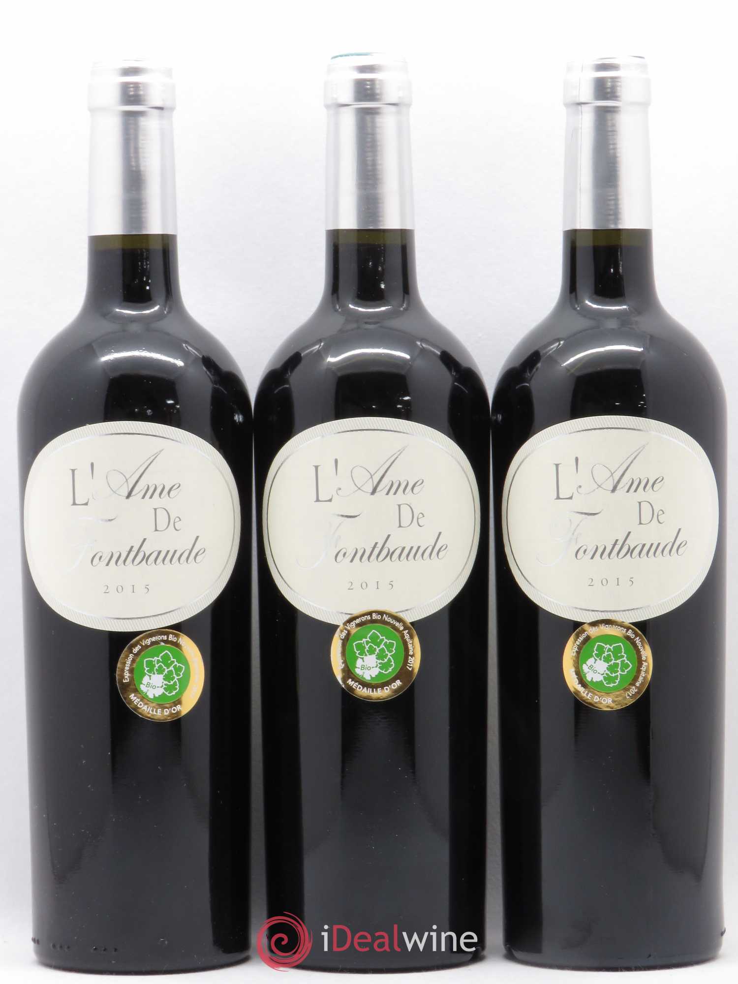 Castillon-Côtes-de-Bordeaux (Côtes-de-Castillon) Âme de Fontbaude Château Fontbaude (sans prix de réserve) 2015 - Posten von 6 Flaschen - 3