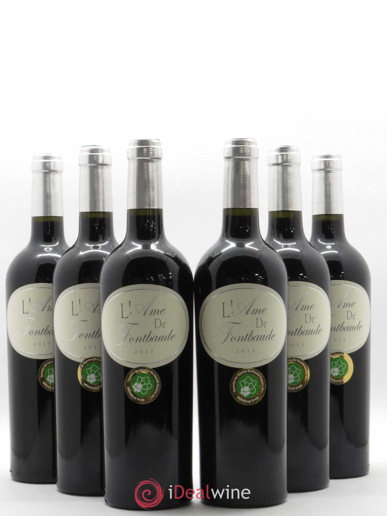 Castillon-Côtes-de-Bordeaux (Côtes-de-Castillon) Âme de Fontbaude Château Fontbaude (sans prix de réserve) 2015 - Posten von 6 Flaschen - 0