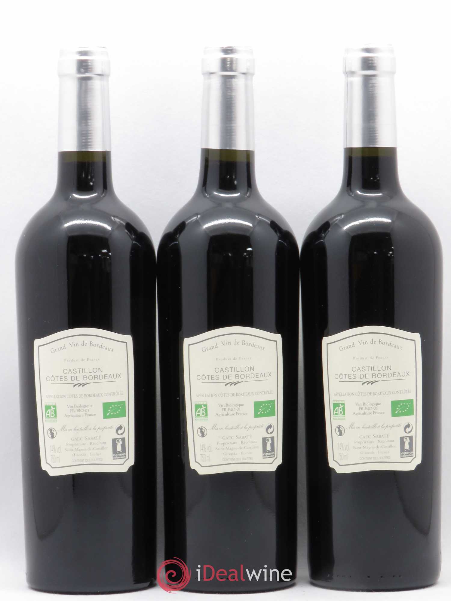 Castillon-Côtes-de-Bordeaux (Côtes-de-Castillon) Âme de Fontbaude Château Fontbaude (sans prix de réserve) 2015 - Posten von 3 Flaschen - 1