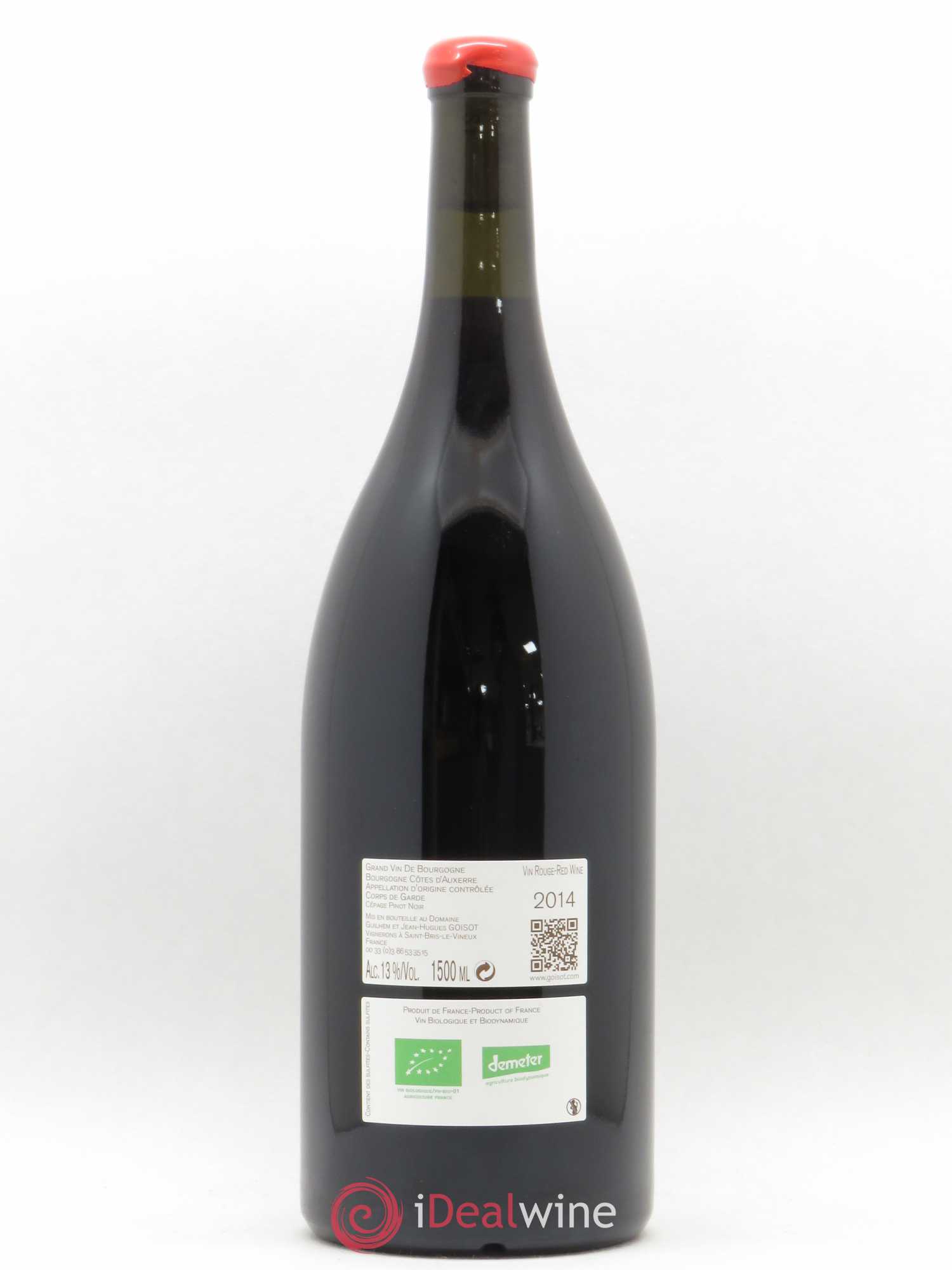 Bourgogne Côte d'Auxerre Corps de Garde Domaine Goisot 2014 - Posten von 1 Magnum - 1