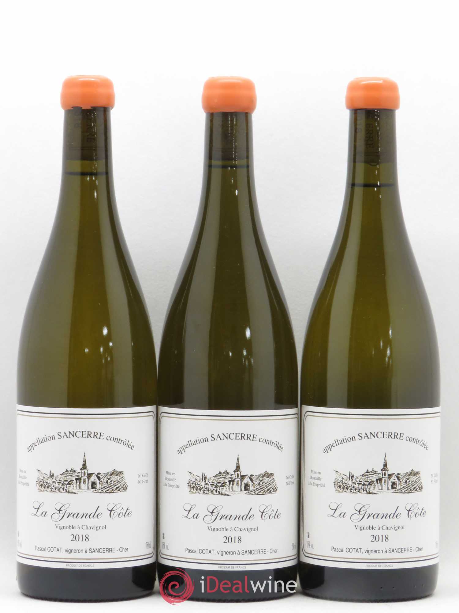 Sancerre La Grande Côte Pascal Cotat (sans prix de réserve) 2018 - Lot de 3 bouteilles - 0