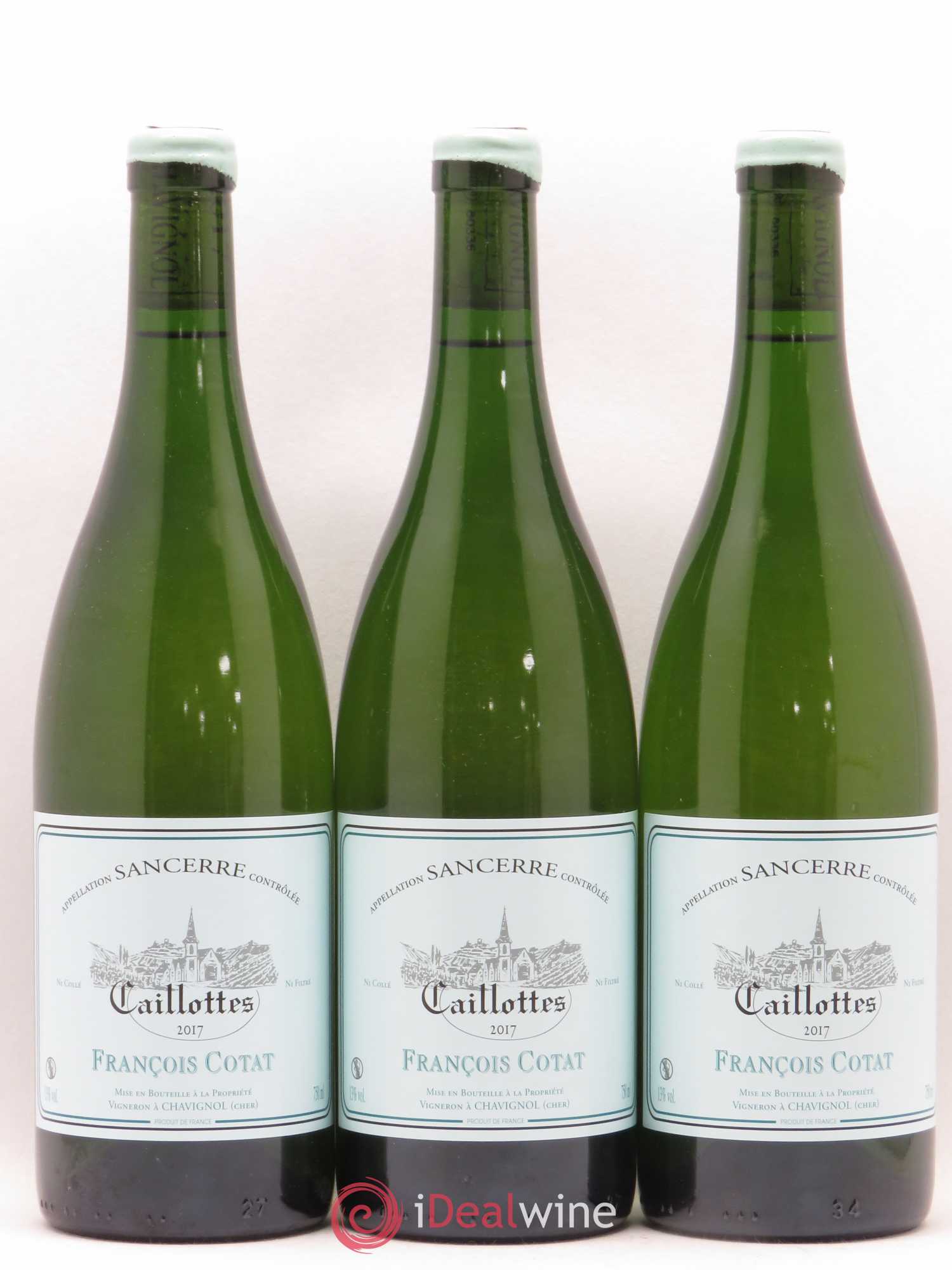 Sancerre Les Caillottes François Cotat 2017 - Lot de 3 bouteilles - 0