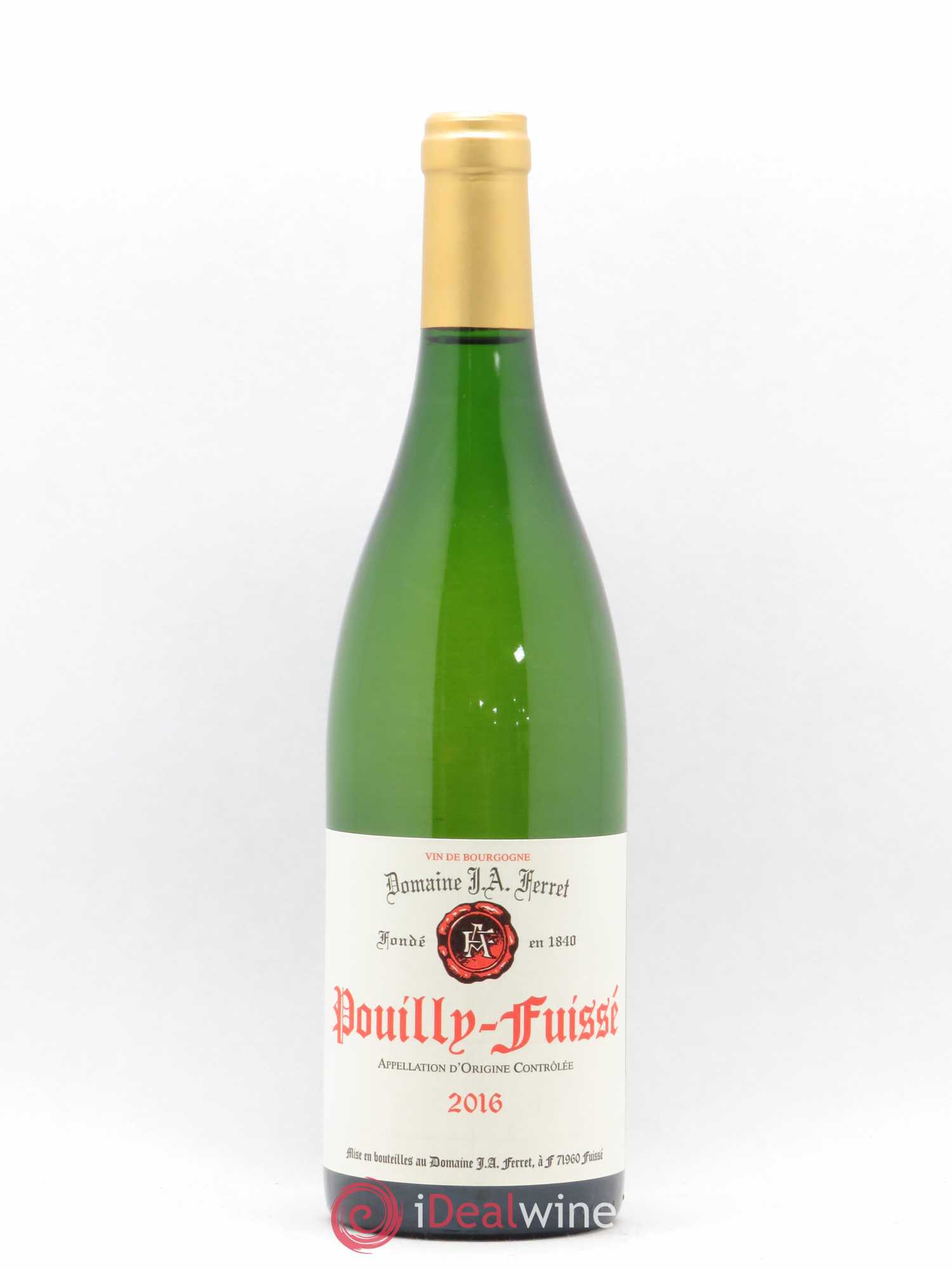 Pouilly-Fuissé J.A. Ferret (Domaine) (sans prix de réserve) 2016 - Lot de 1 bouteille - 0