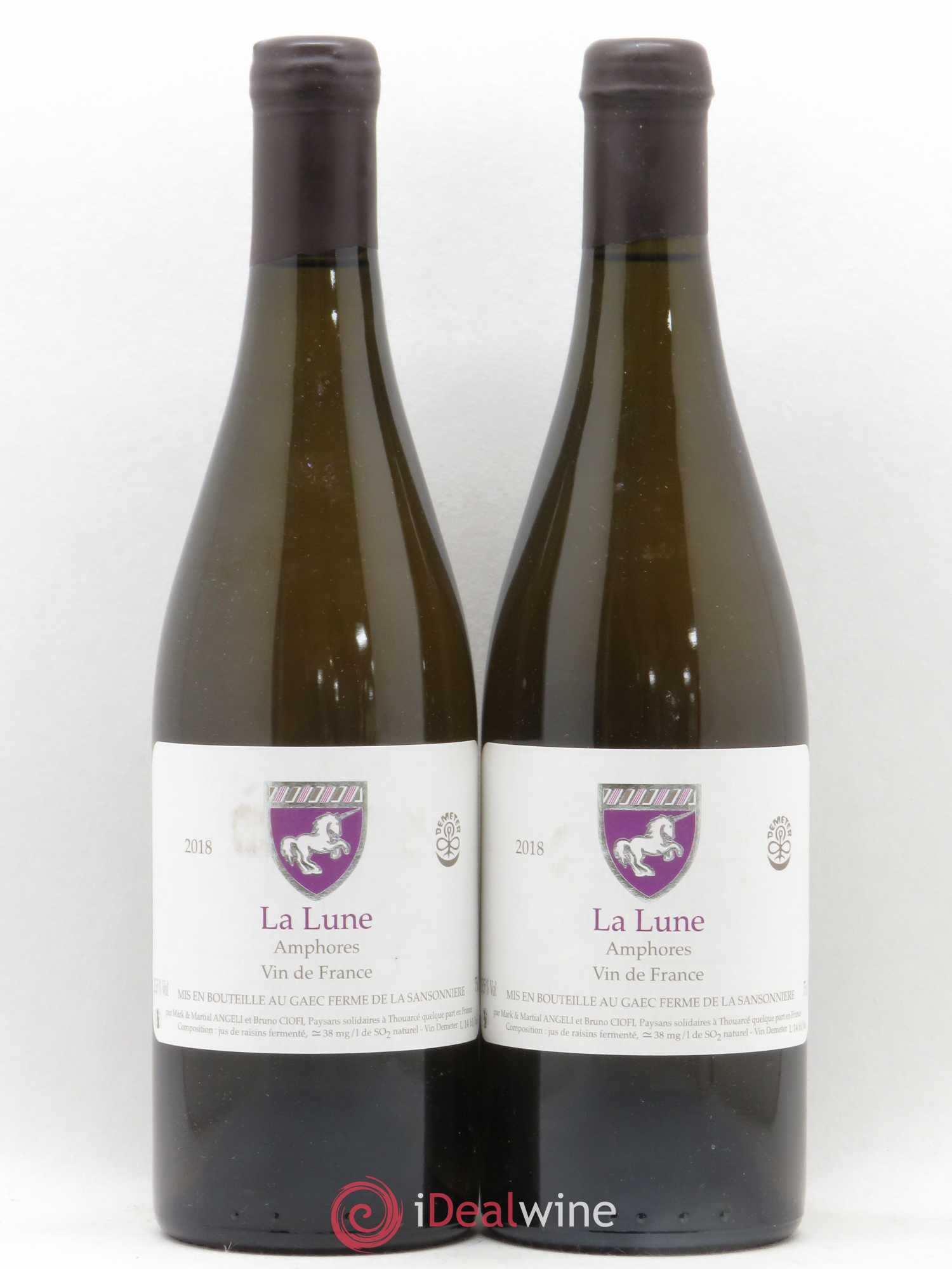 Vin de France La Lune Mark Angeli (Domaine) - Ferme de la Sansonnière Amphores 2018 - Lot de 2 bouteilles - 0
