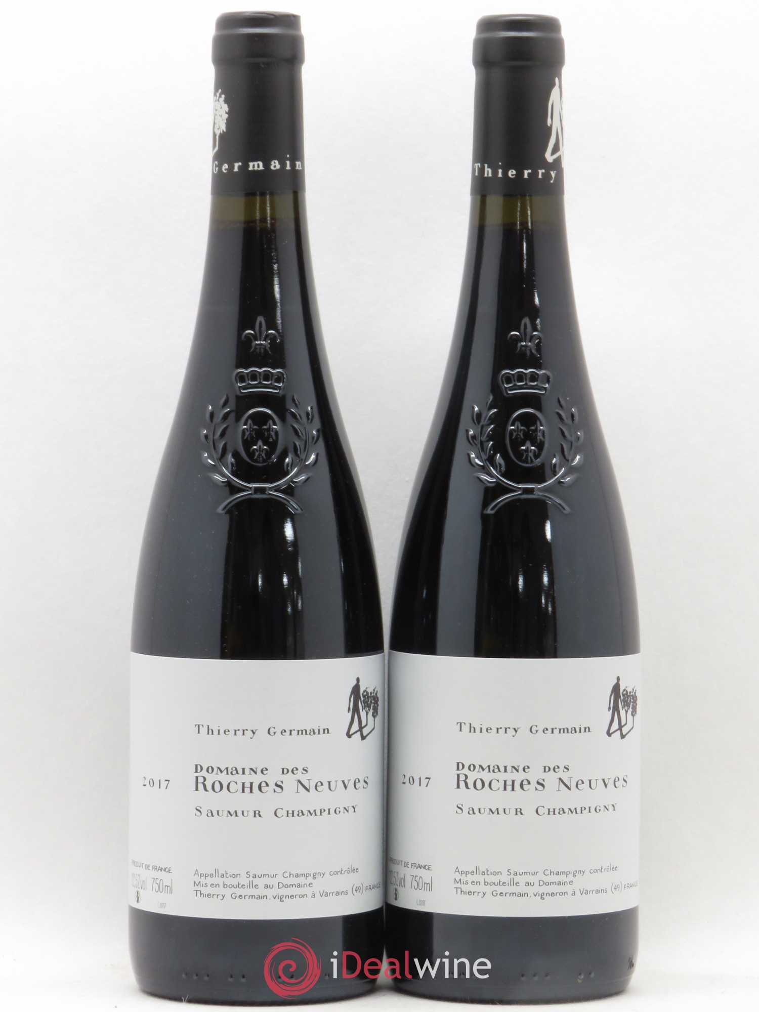 Saumur-Champigny Les Roches Domaine des Roches Neuves - Thierry Germain (sans prix de réserve) 2017 - Lot de 2 bouteilles - 0