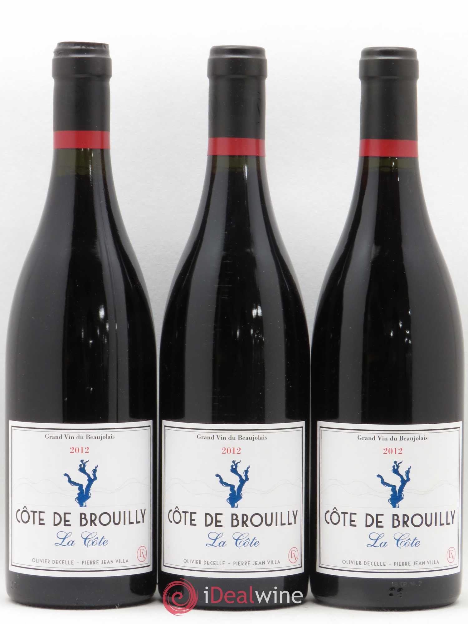 Côte de Brouilly La Côte Decelle Villa (sans prix de réserve) 2012 - Posten von 3 Flaschen - 0