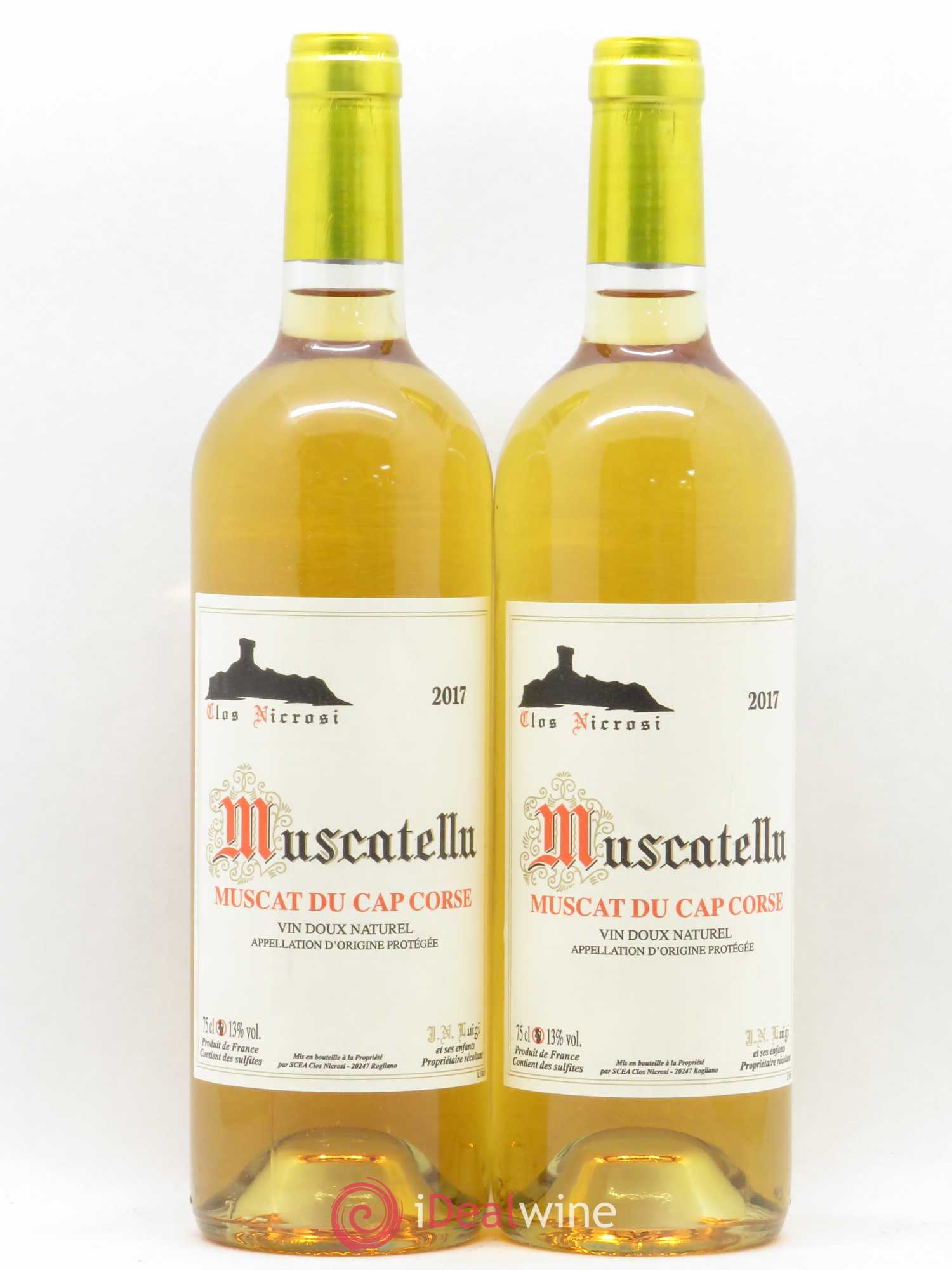 Muscat du Cap Corse Clos Nicrosi (sans prix de réserve) 2017 - Lotto di 2 bottiglie - 0