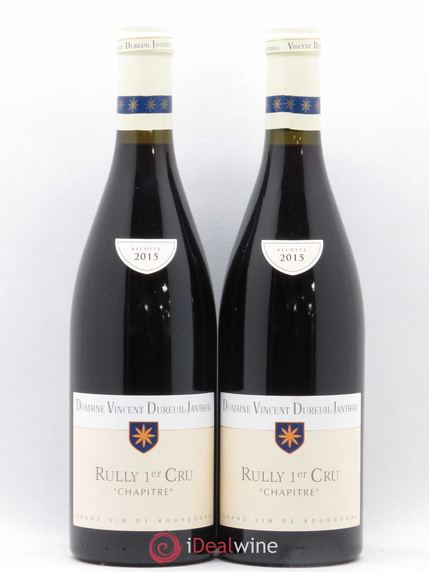 Rully 1er Cru Chapitre Domaine Dureuil Janthial 2015 - Posten von 2 Flaschen - 0