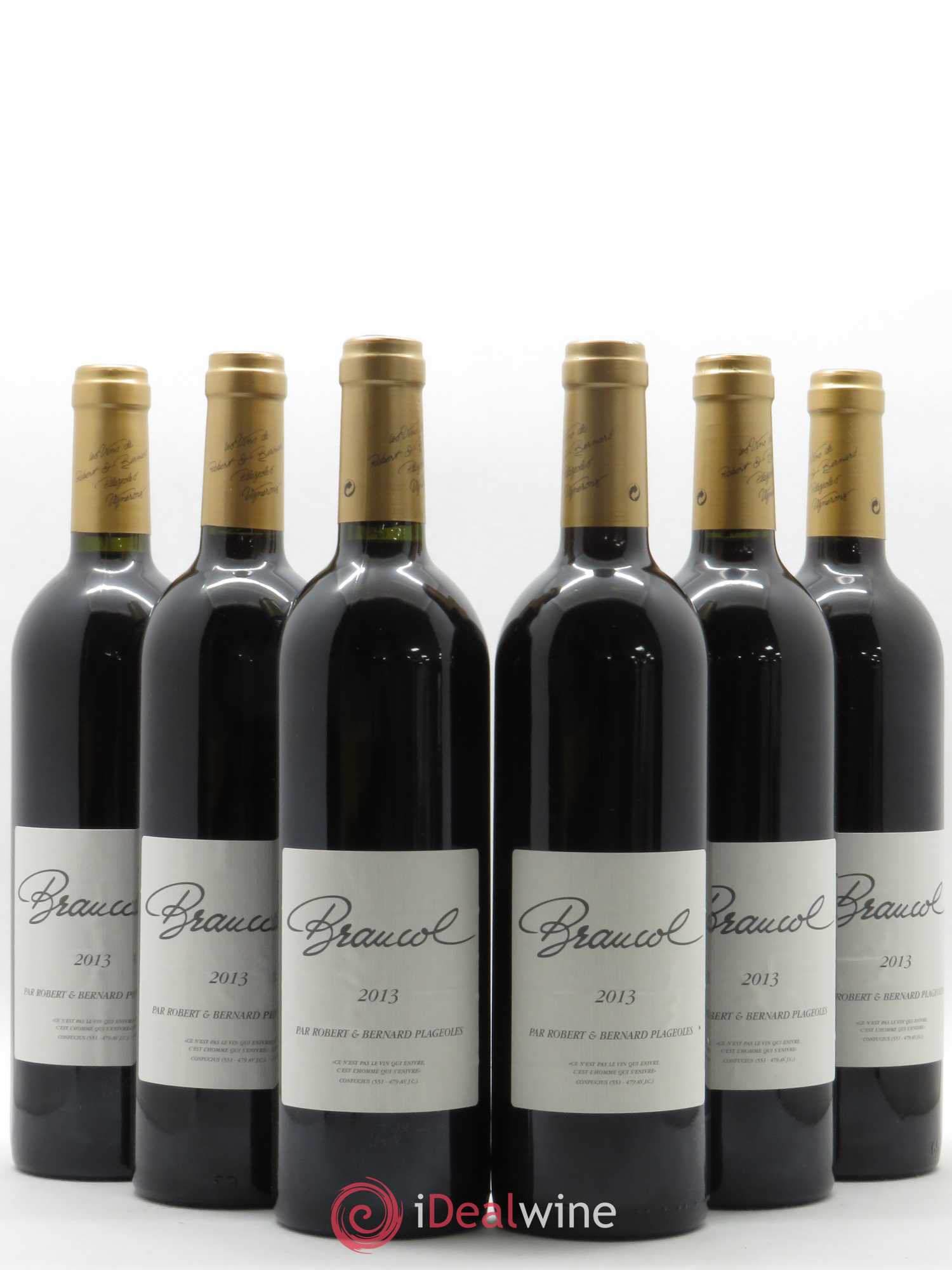 Gaillac Braucol Domaine Plageoles (sans prix de réserve) 2013 - Posten von 6 Flaschen - 0