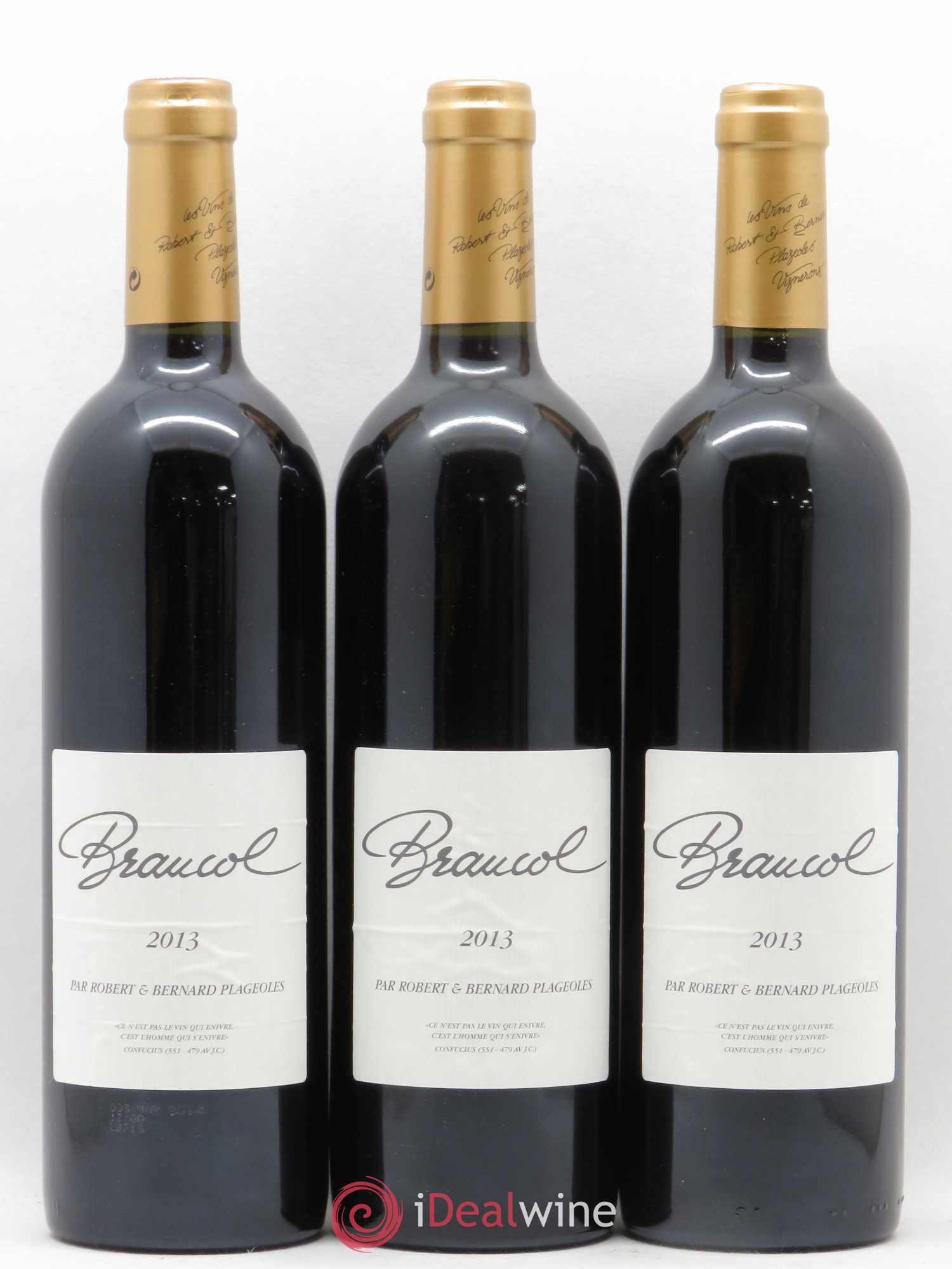 Gaillac Braucol Domaine Plageoles (sans prix de réserve) 2013 - Posten von 3 Flaschen - 0