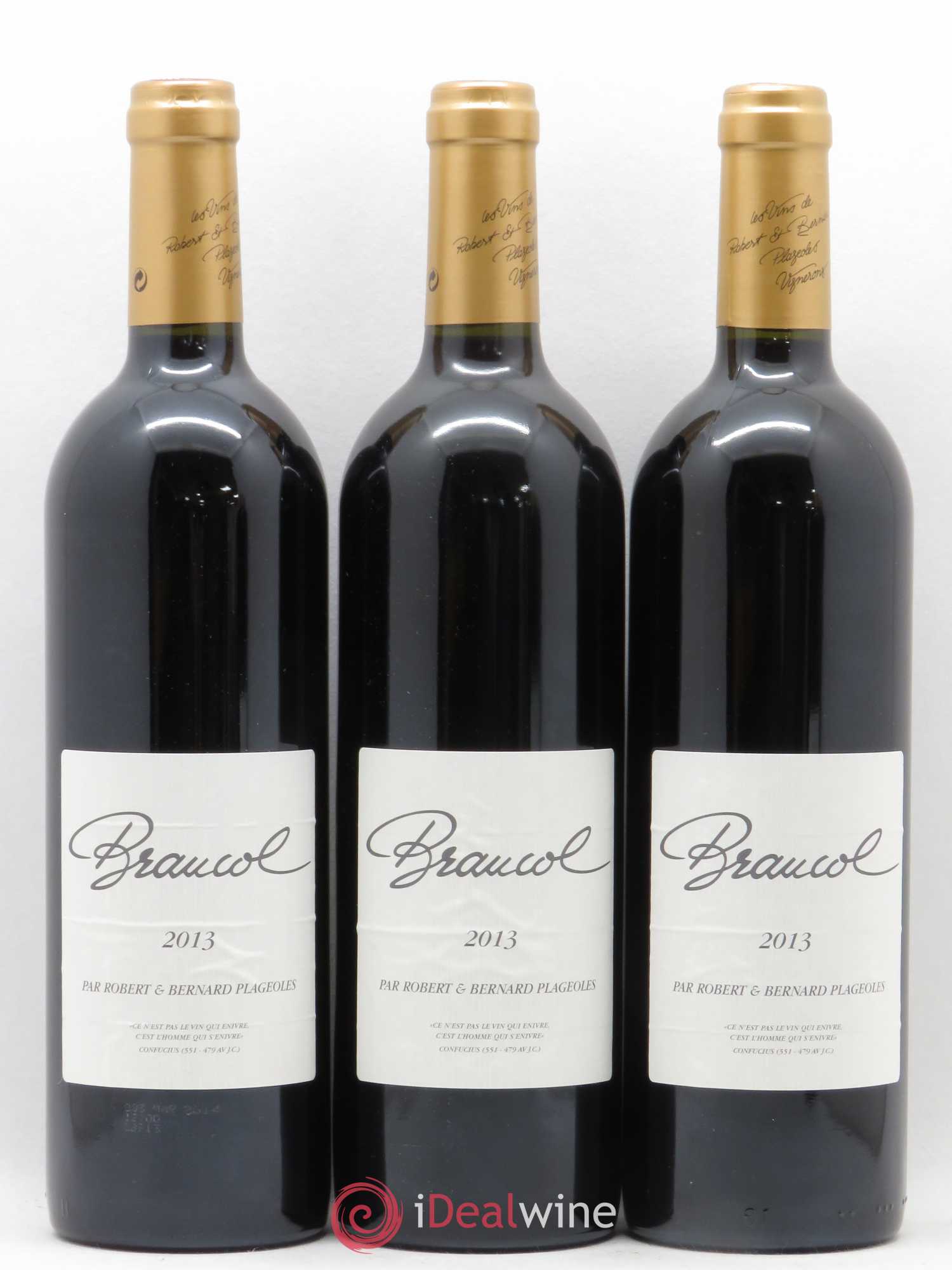 Gaillac Braucol Domaine Plageoles (sans prix de réserve) 2013 - Posten von 3 Flaschen - 0