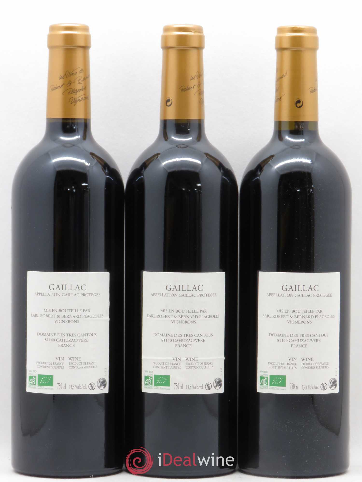 Gaillac Syrah Domaine Plageoles (sans prix de réserve) 2012 - Posten von 3 Flaschen - 1