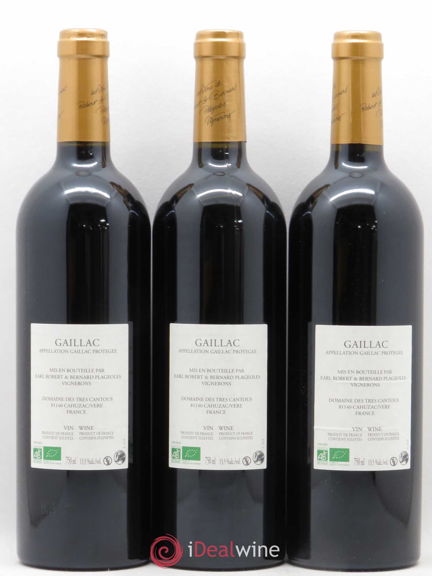 Gaillac Syrah Domaine Plageoles (sans prix de réserve) 2012 - Posten von 3 Flaschen - 1