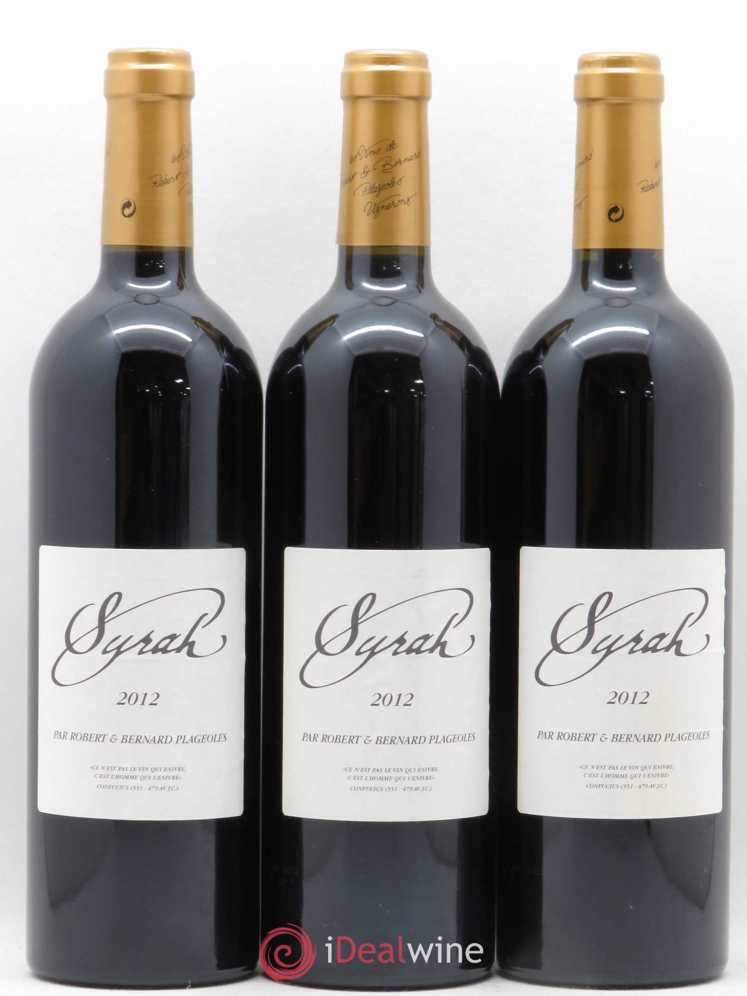 Gaillac Syrah Domaine Plageoles (sans prix de réserve) 2012 - Posten von 3 Flaschen - 0