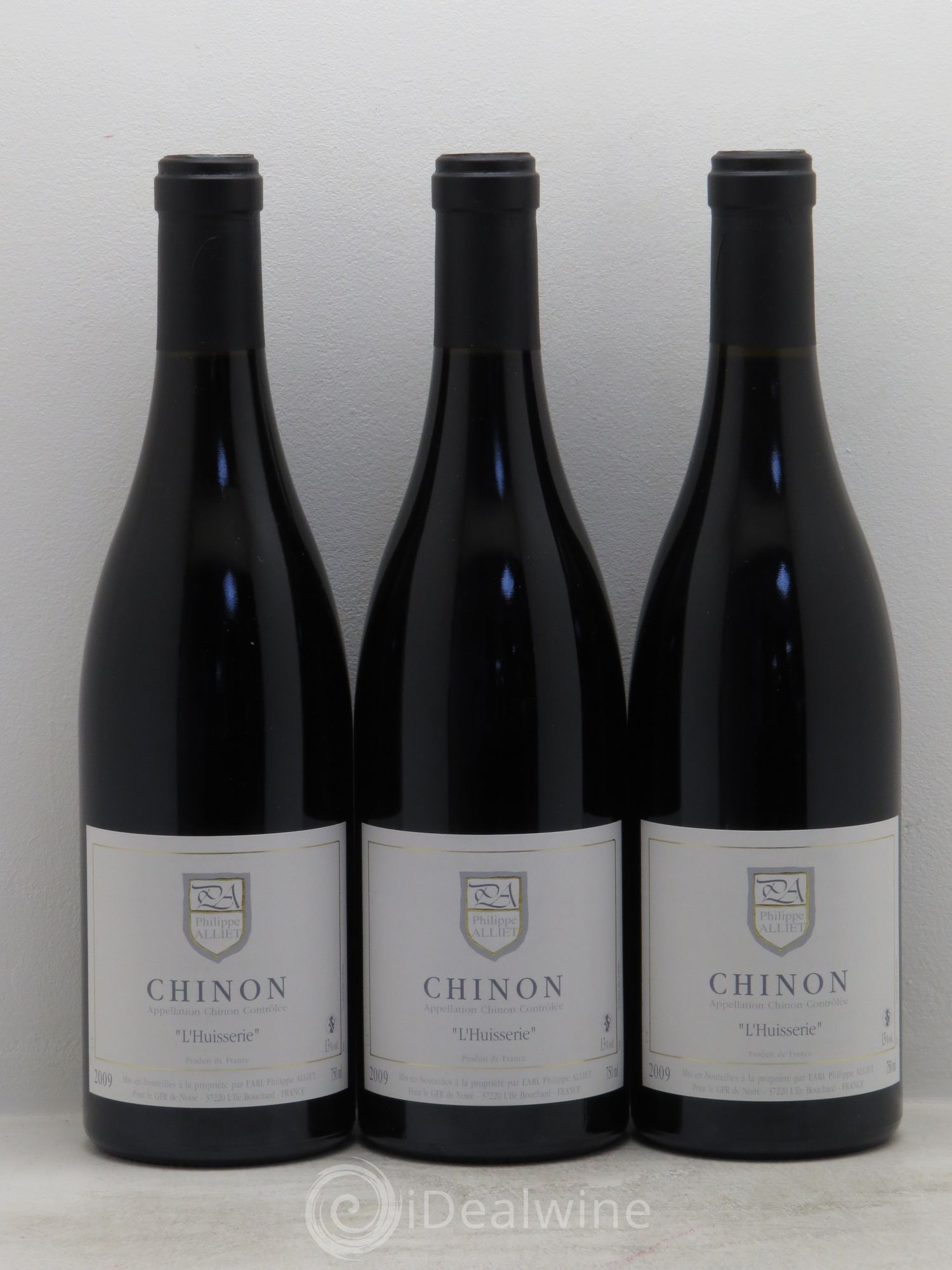 Chinon L'Huisserie Philippe Alliet 2009 - Lot de 3 bouteilles - 0