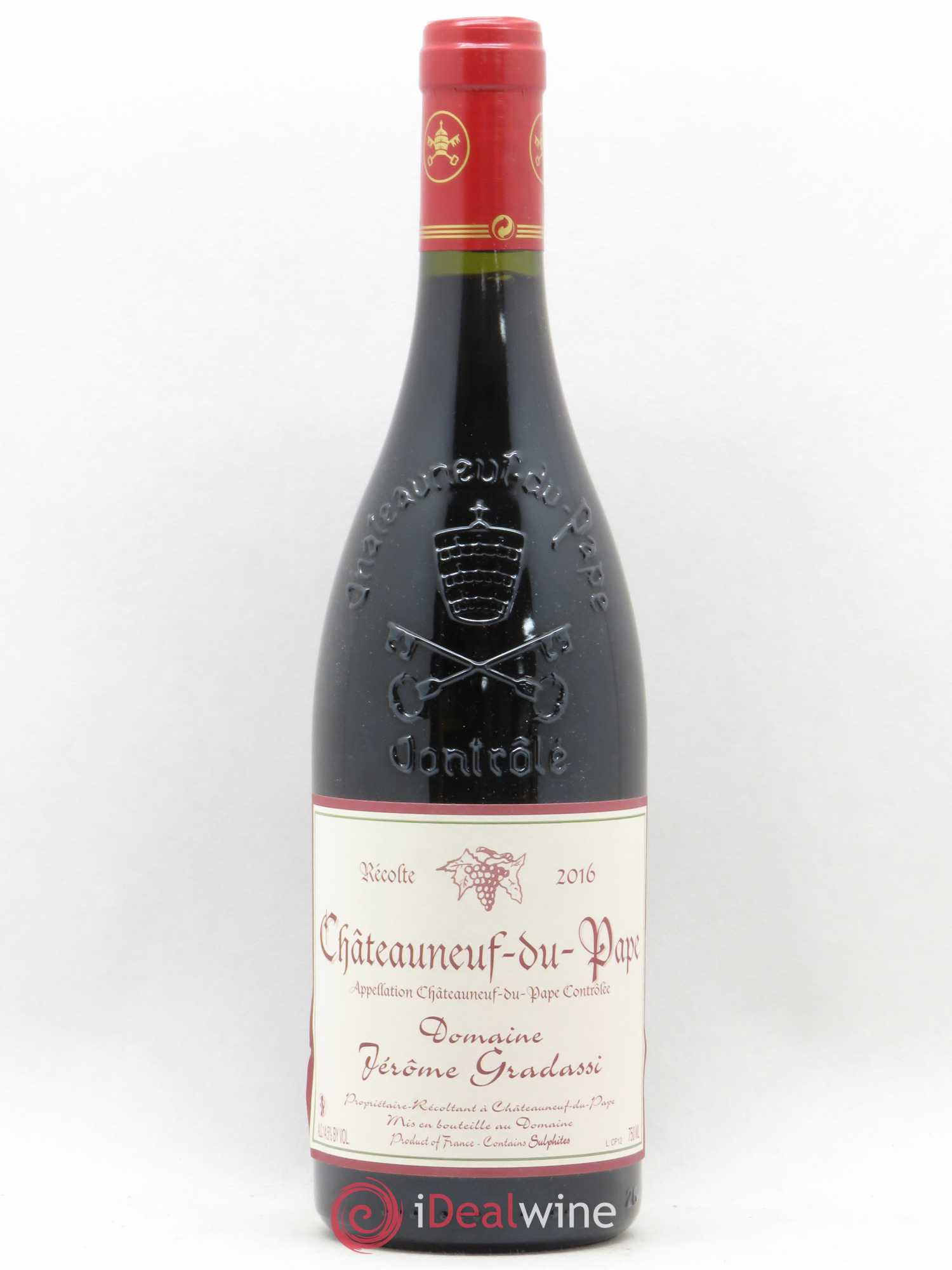 Châteauneuf-du-Pape Jérôme Gradassi 2016 - Lot de 1 bouteille - 0