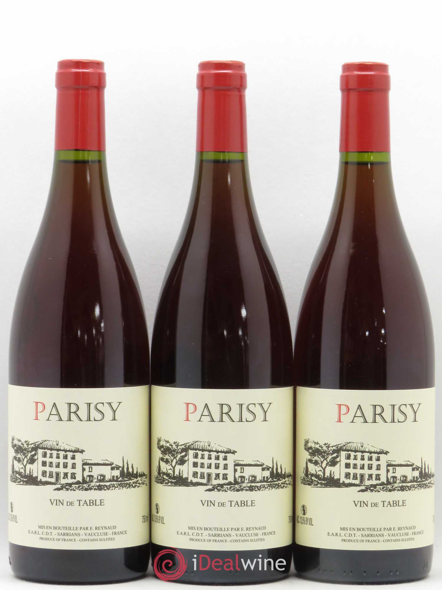 Vin de Table Parisy Emmanuel Reynaud - Lot de 3 bouteilles - 0
