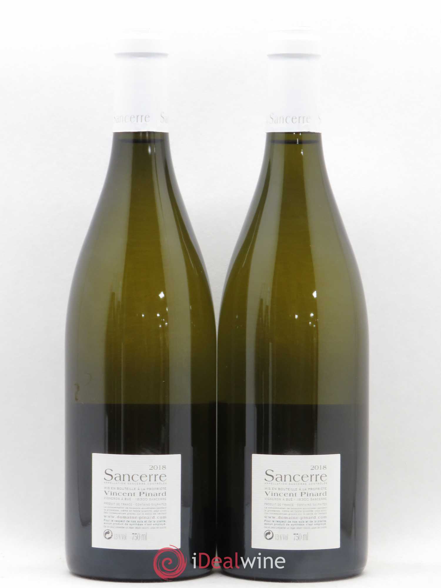 Sancerre Les Créots (anciennement Clémence) Vincent Pinard  (sans prix de réserve) 2018 - Lot de 2 bouteilles - 1