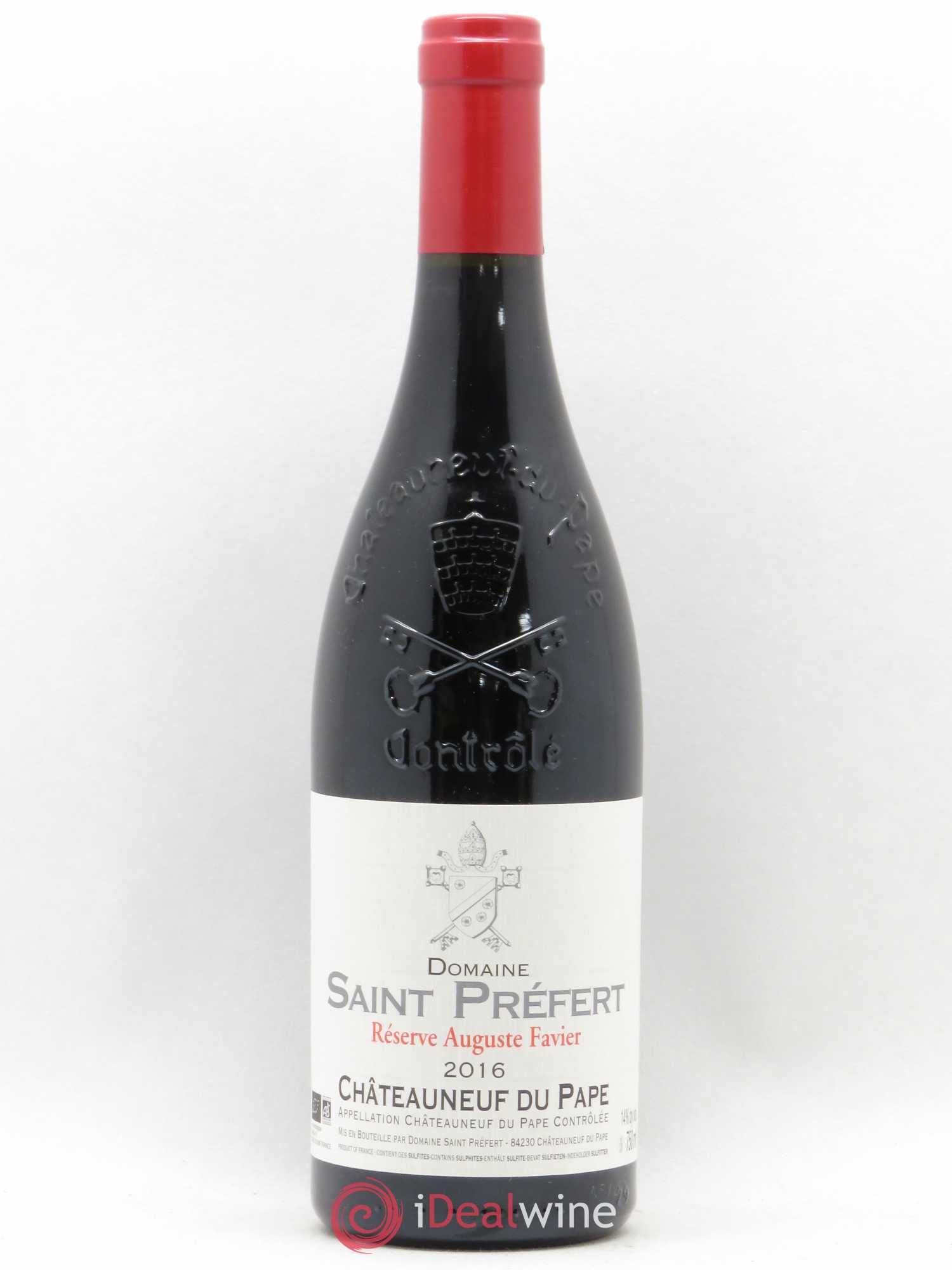 Châteauneuf-du-Pape Réserve Auguste Favier Domaine Saint-Préfert (sans prix de réserve) 2016 - Lot de 1 bouteille - 0